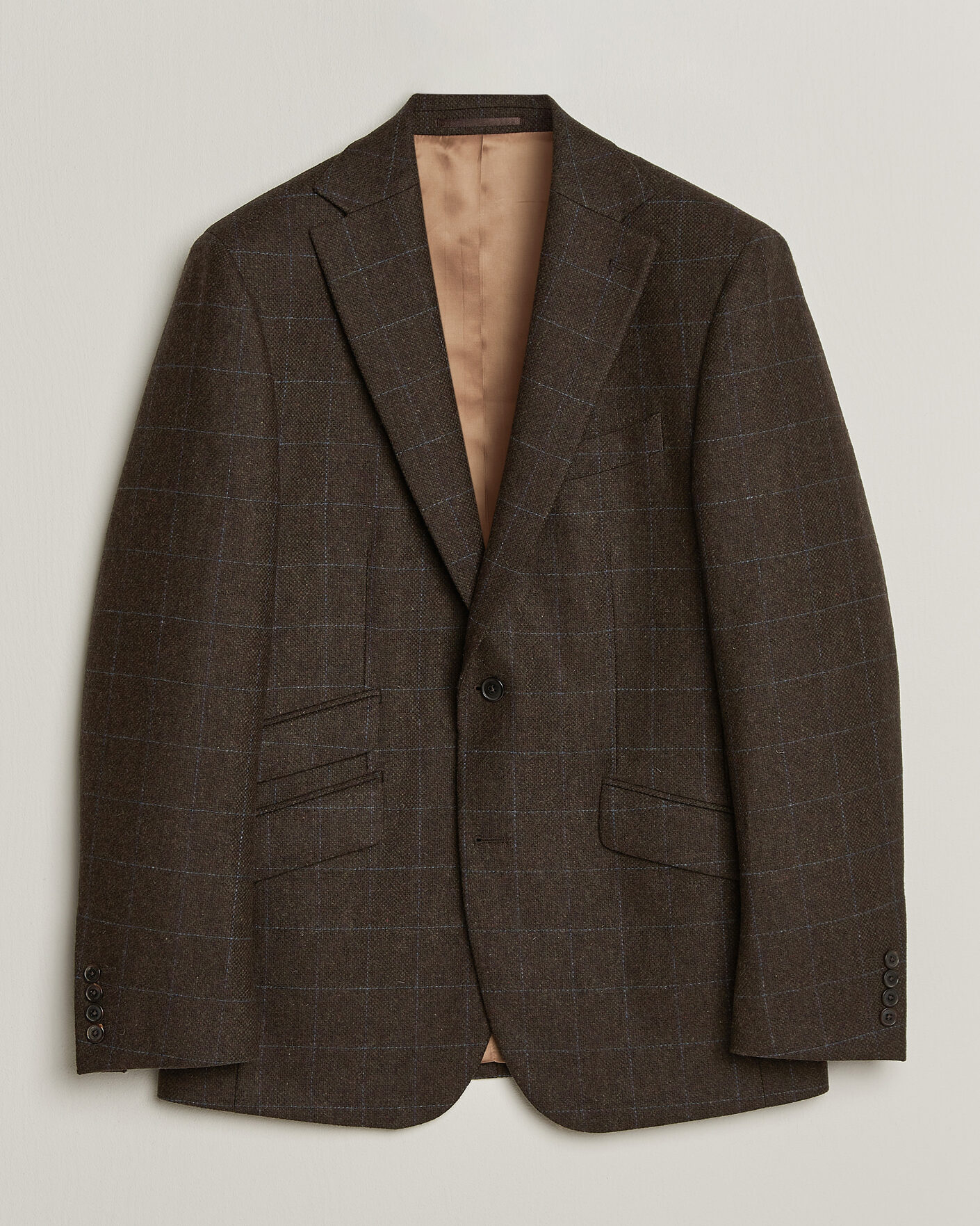 Heren | Blazers | Walker Slater | Edward Lambswool Windowpane Blazer Brown