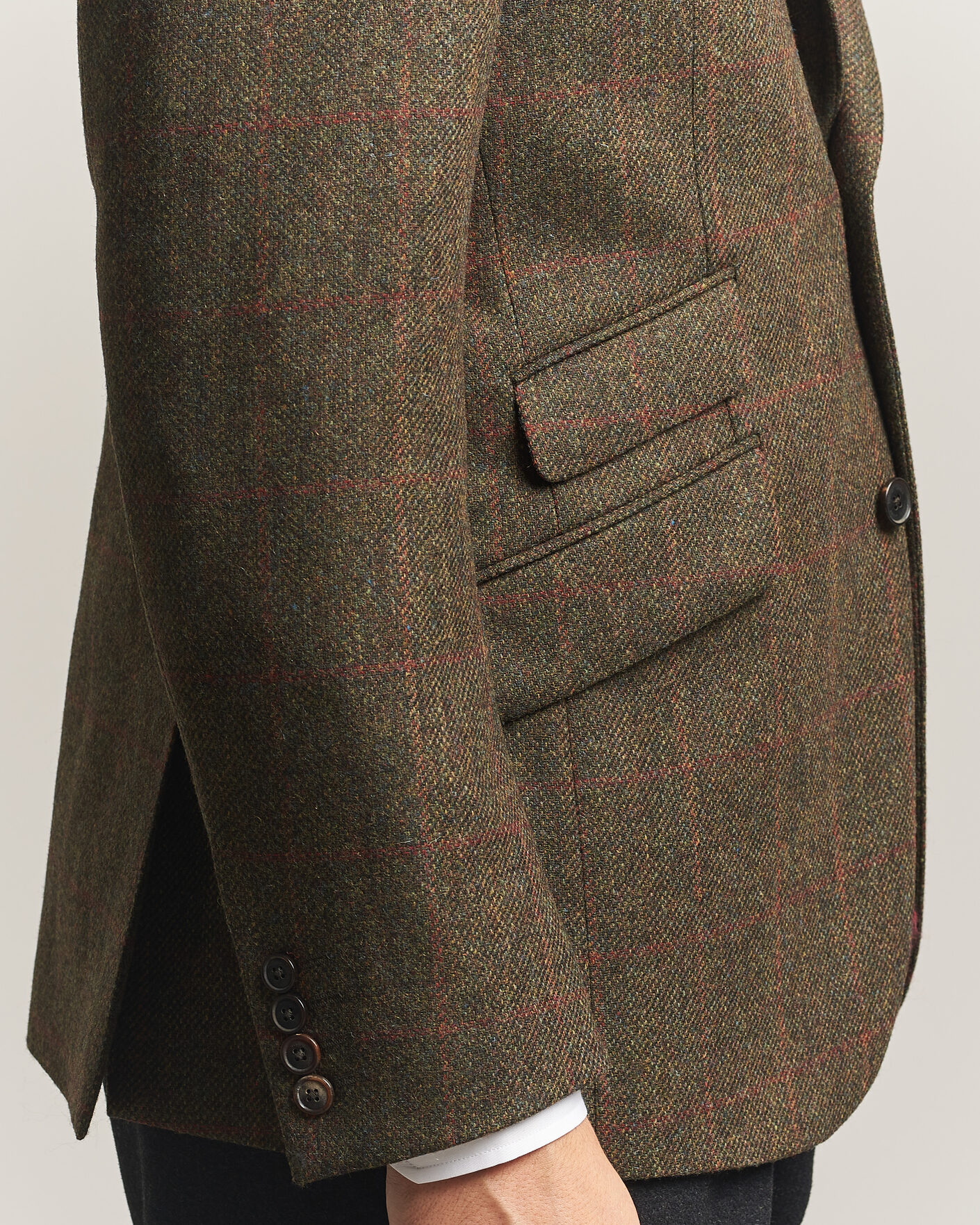Heren | Blazers | Walker Slater | Edward Lambswool Windowpane Blazer Green