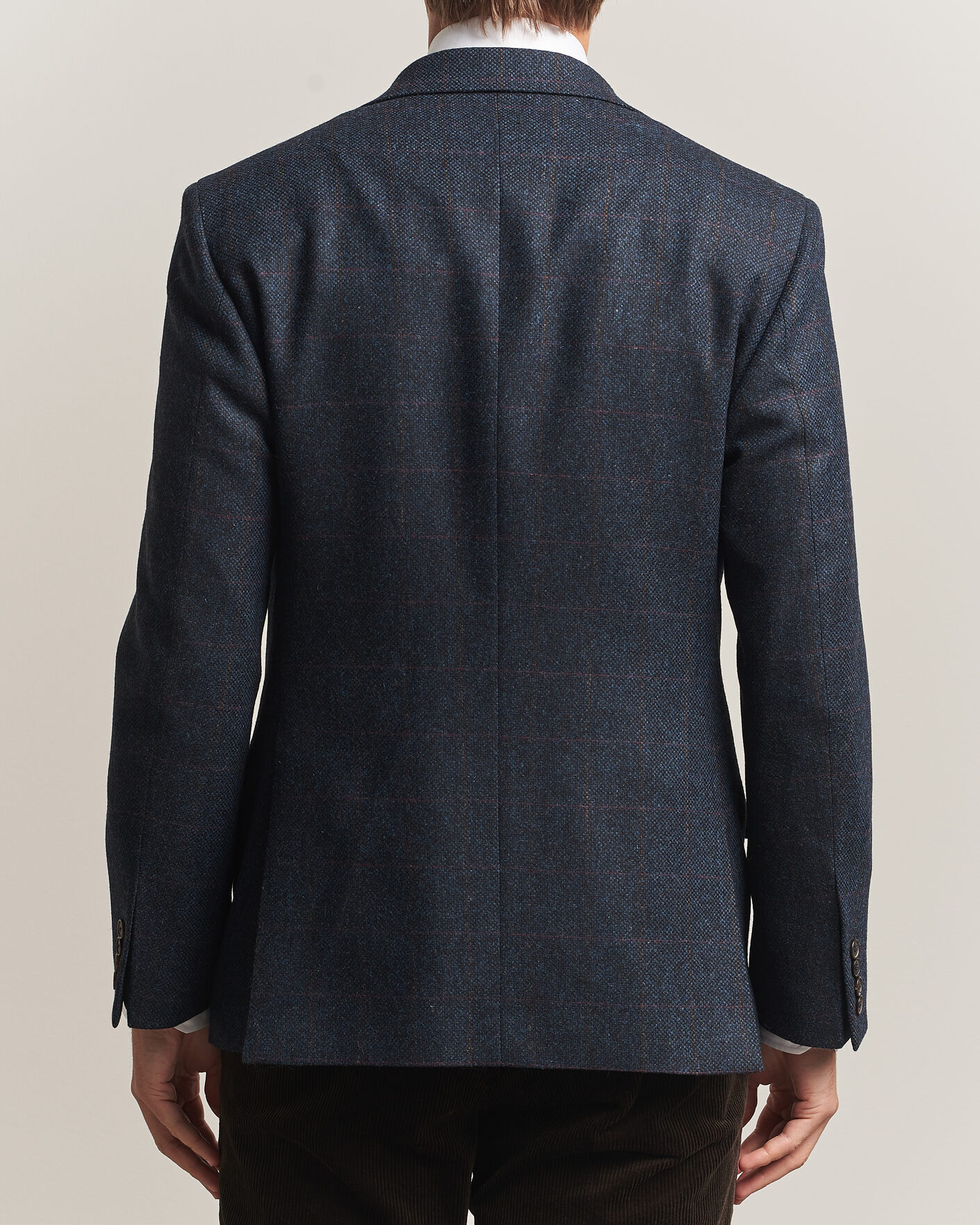 Heren | Blazers | Walker Slater | Edward Lambswool Windowpane Blazer Navy
