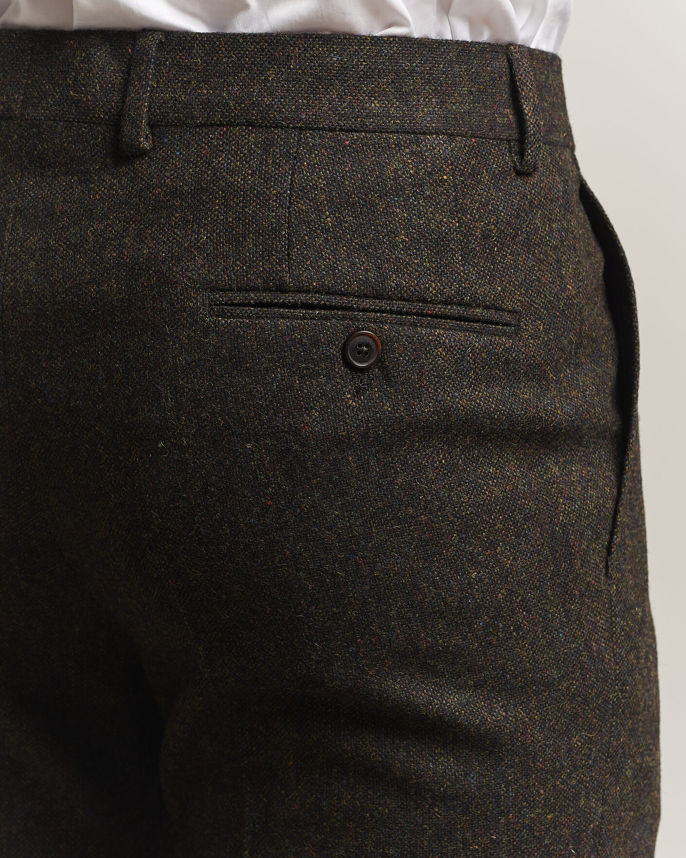 Heren | Broeken | Walker Slater | Edward Shetland Wool Donegal Trousers Brown