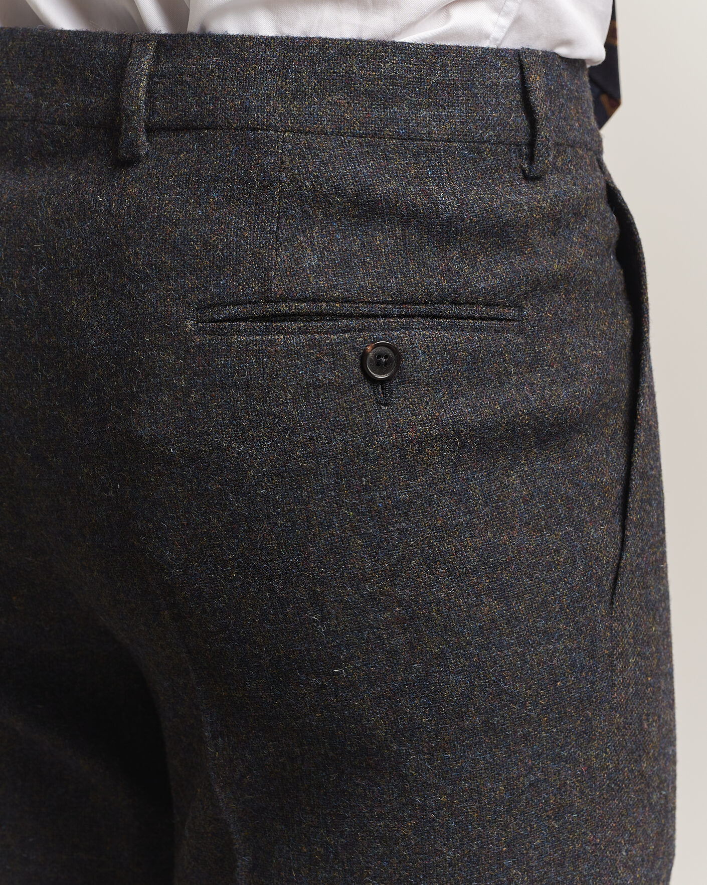 Heren | Broeken | Walker Slater | Edward Shetland Wool Donegal Trousers Navy