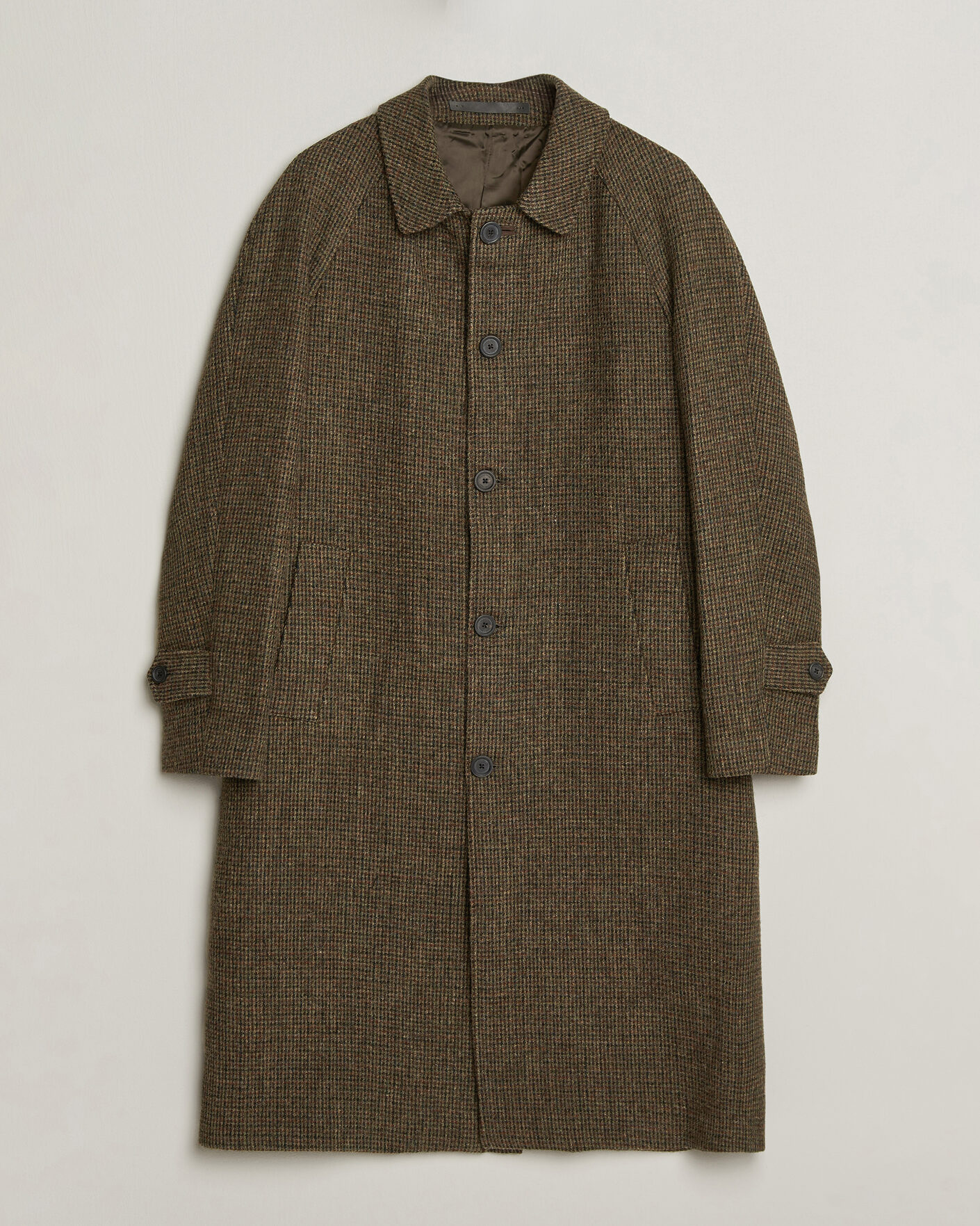 Heren | Jassen | Walker Slater | Sherlock Harris Tweed Microcheck Coat Amber Brown