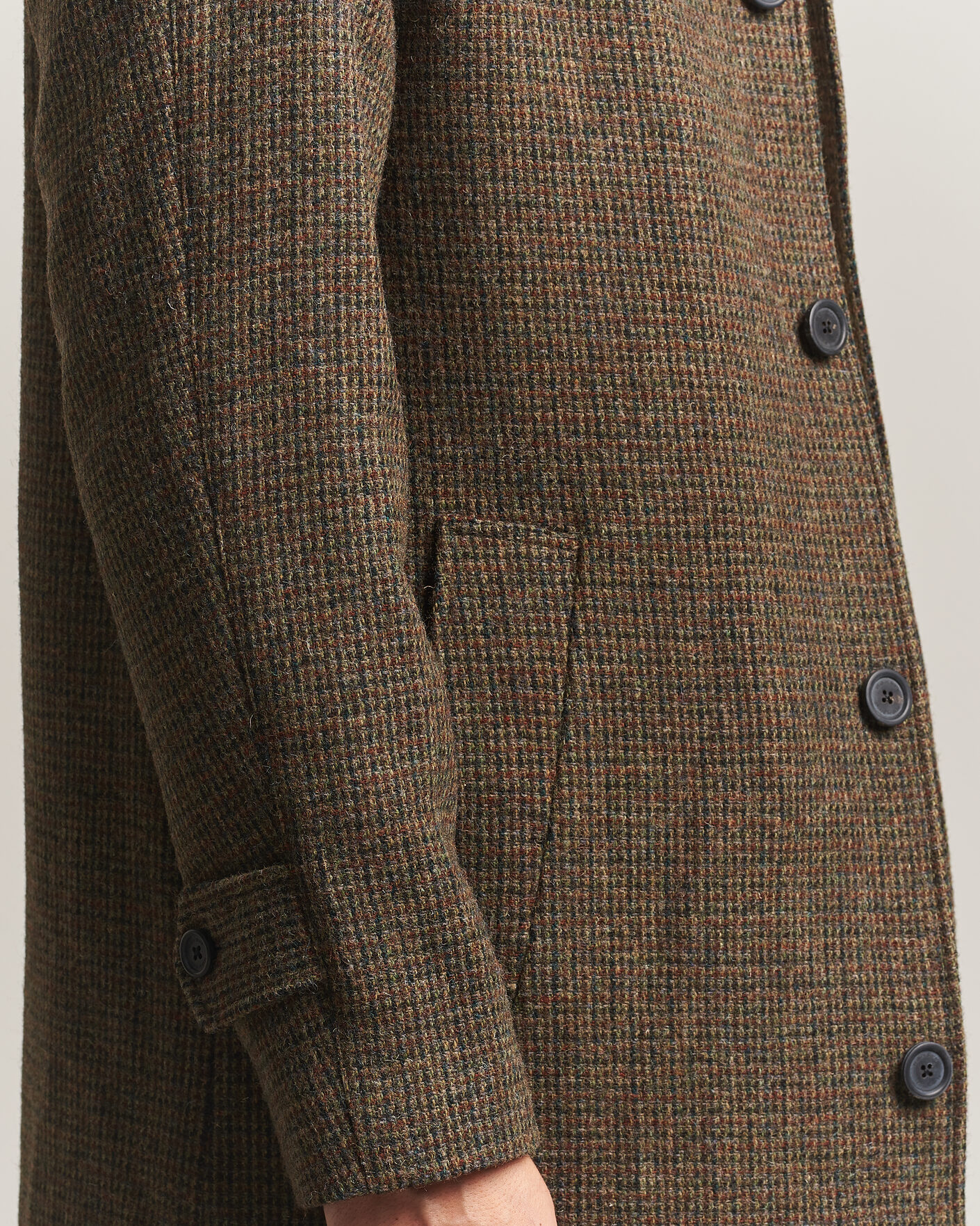 Heren | Jassen | Walker Slater | Sherlock Harris Tweed Microcheck Coat Amber Brown