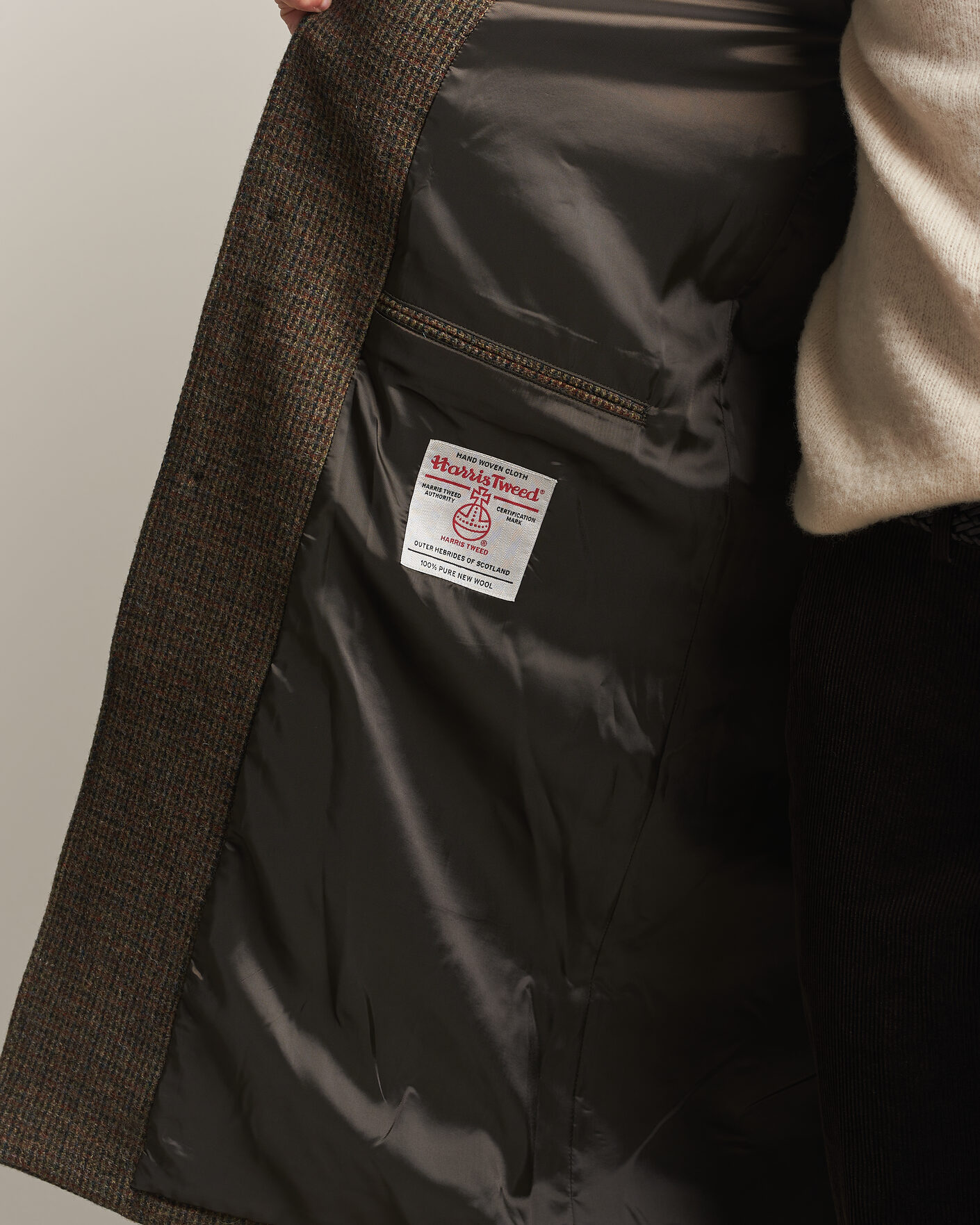 Heren | Jassen | Walker Slater | Sherlock Harris Tweed Microcheck Coat Amber Brown