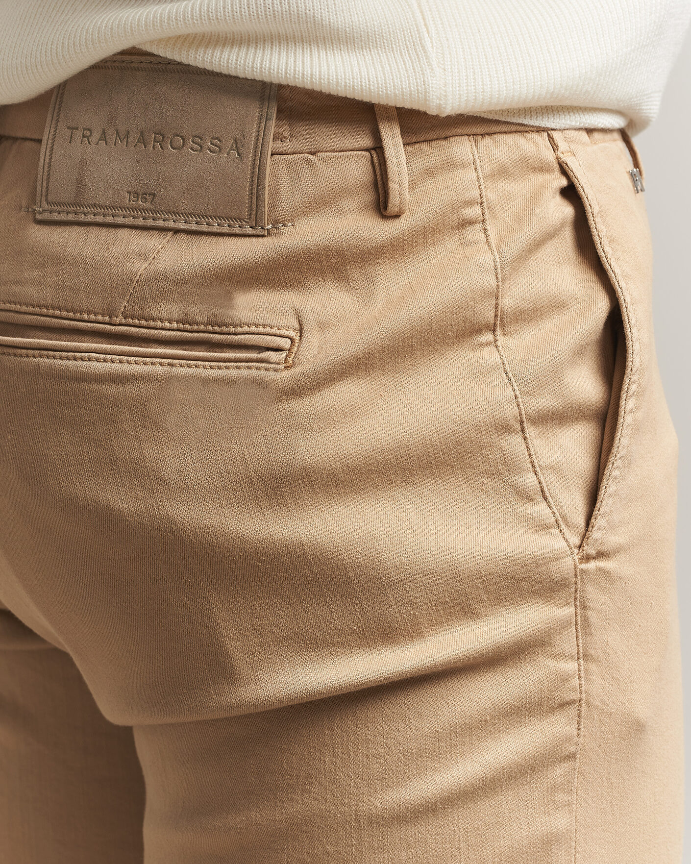 Heren | Broeken | Tramarossa | Luis Superstrech Cotton Chino Beige