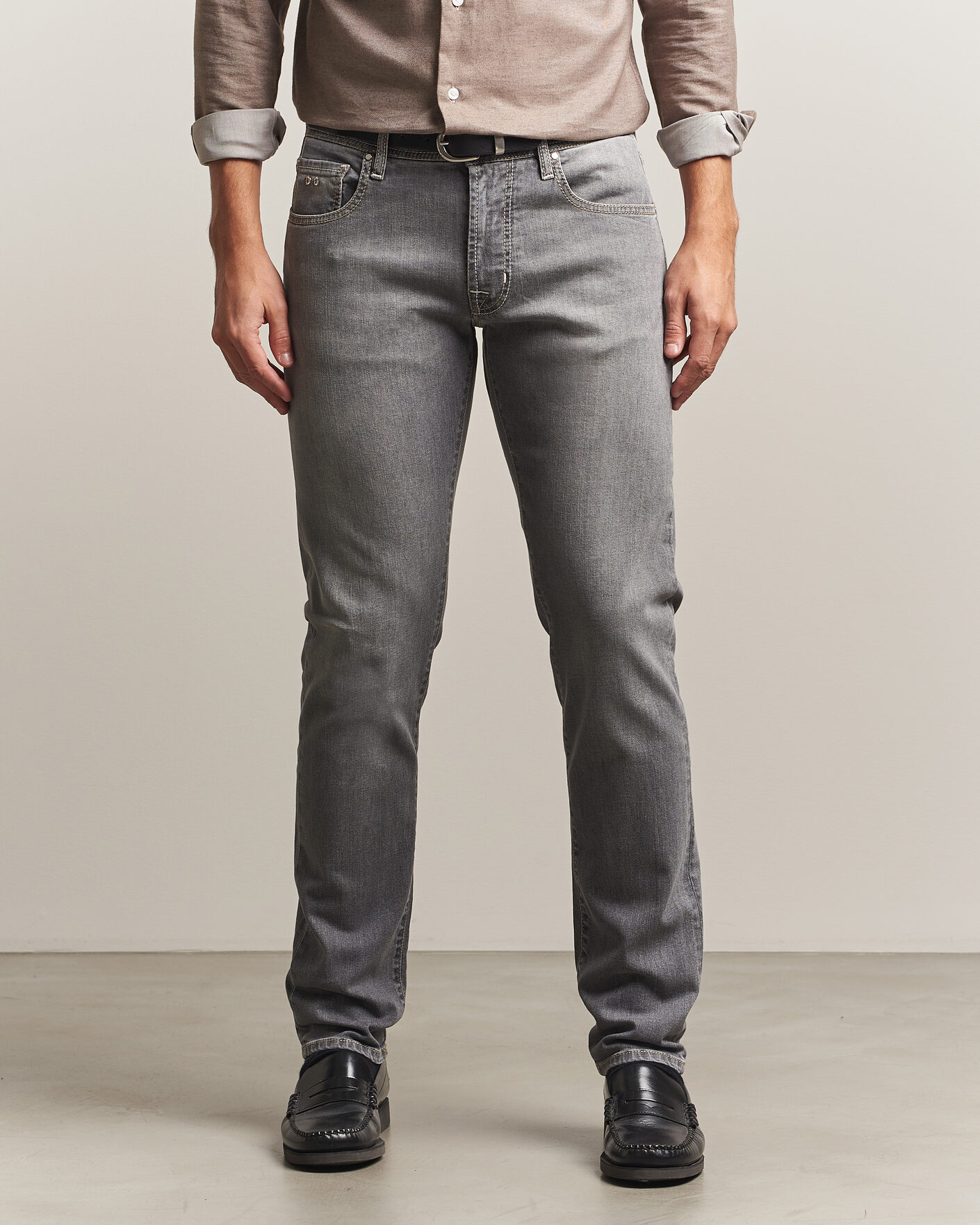 Heren | Jeans | Tramarossa | Michelangelo Stretch Jeans Light Grey