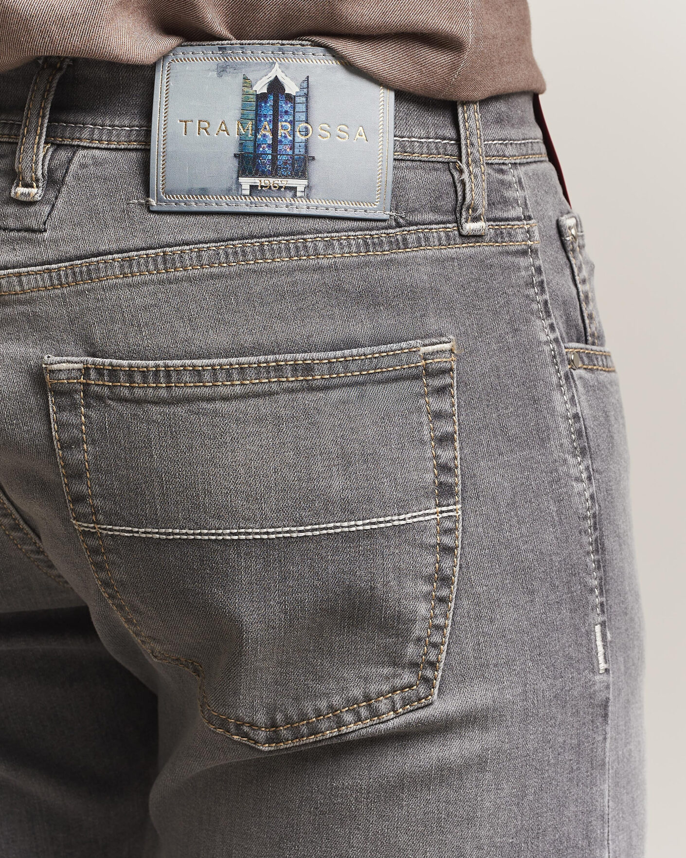 Heren | Jeans | Tramarossa | Michelangelo Stretch Jeans Light Grey