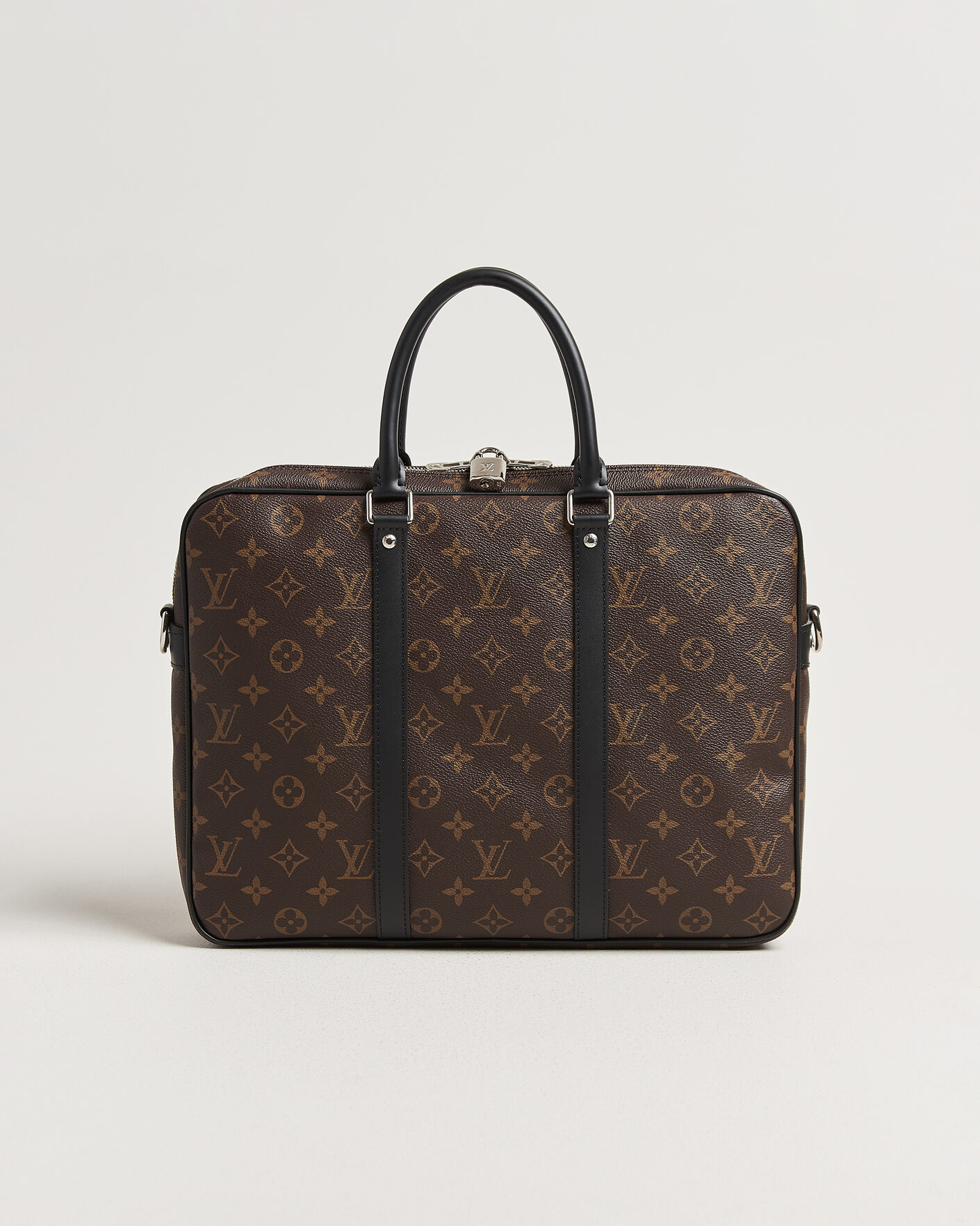Heren | Pre-Owned & Vintage Bags | Louis Vuitton Pre-Owned | Porte-Documents Voyage Briefcase Monogram Macassar