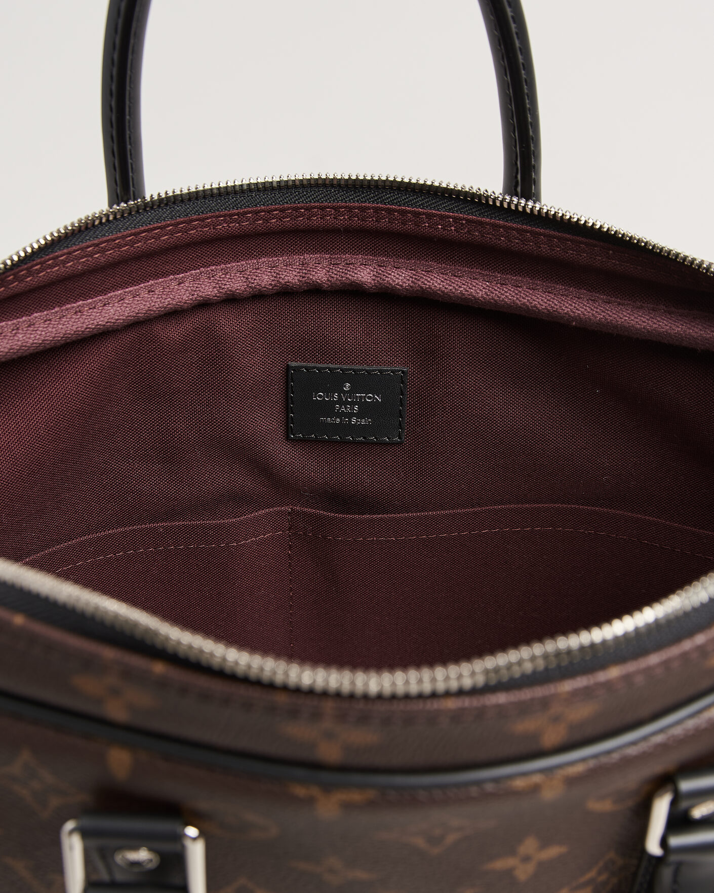 Heren | Pre-Owned & Vintage Bags | Louis Vuitton Pre-Owned | Porte-Documents Voyage Briefcase Monogram Macassar