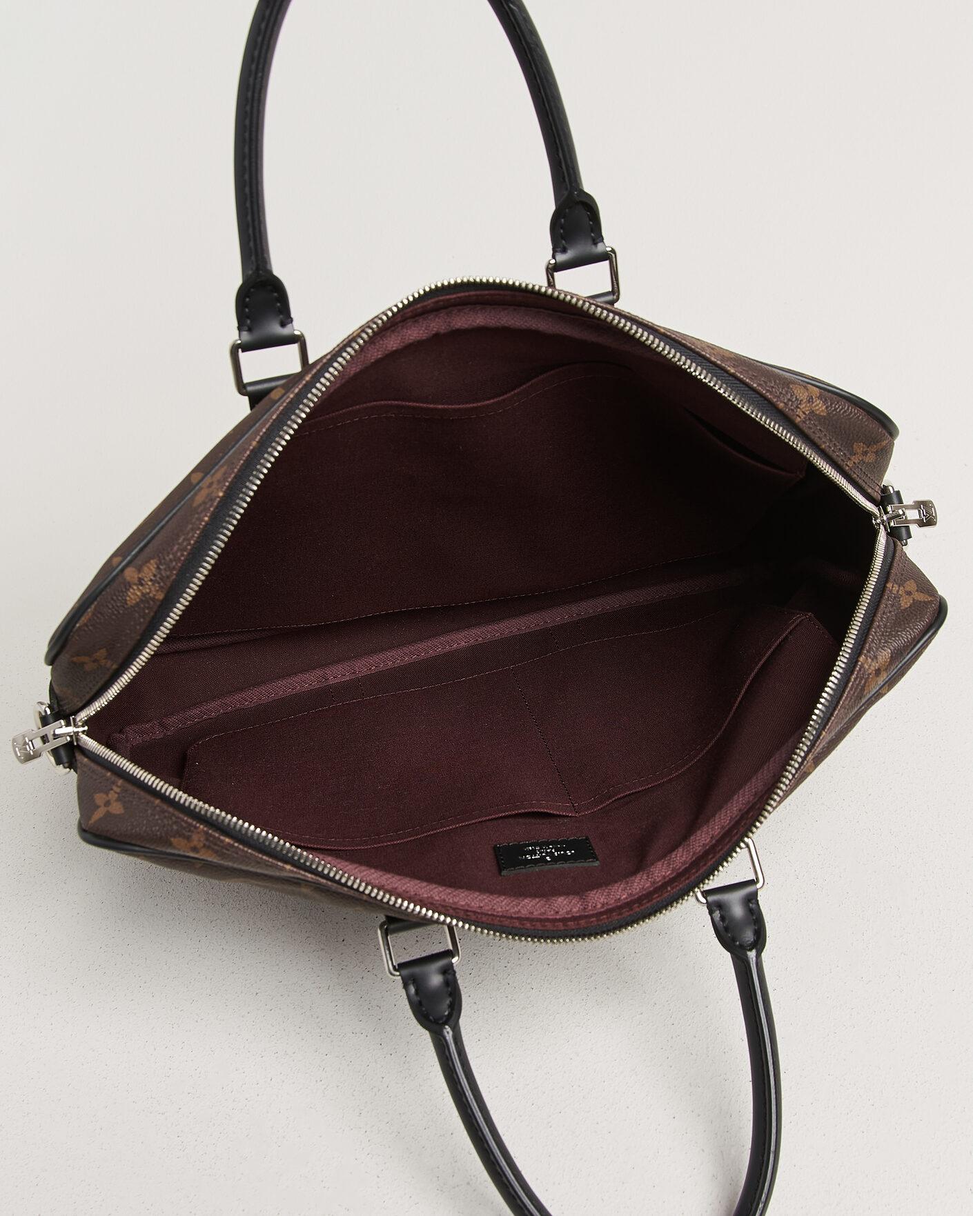 Heren | Pre-Owned & Vintage Bags | Louis Vuitton Pre-Owned | Porte-Documents Voyage Briefcase Monogram Macassar