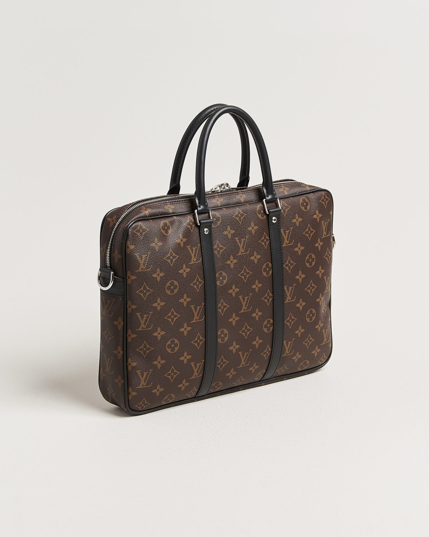 Heren | Pre-Owned & Vintage Bags | Louis Vuitton Pre-Owned | Porte-Documents Voyage Briefcase Monogram Macassar