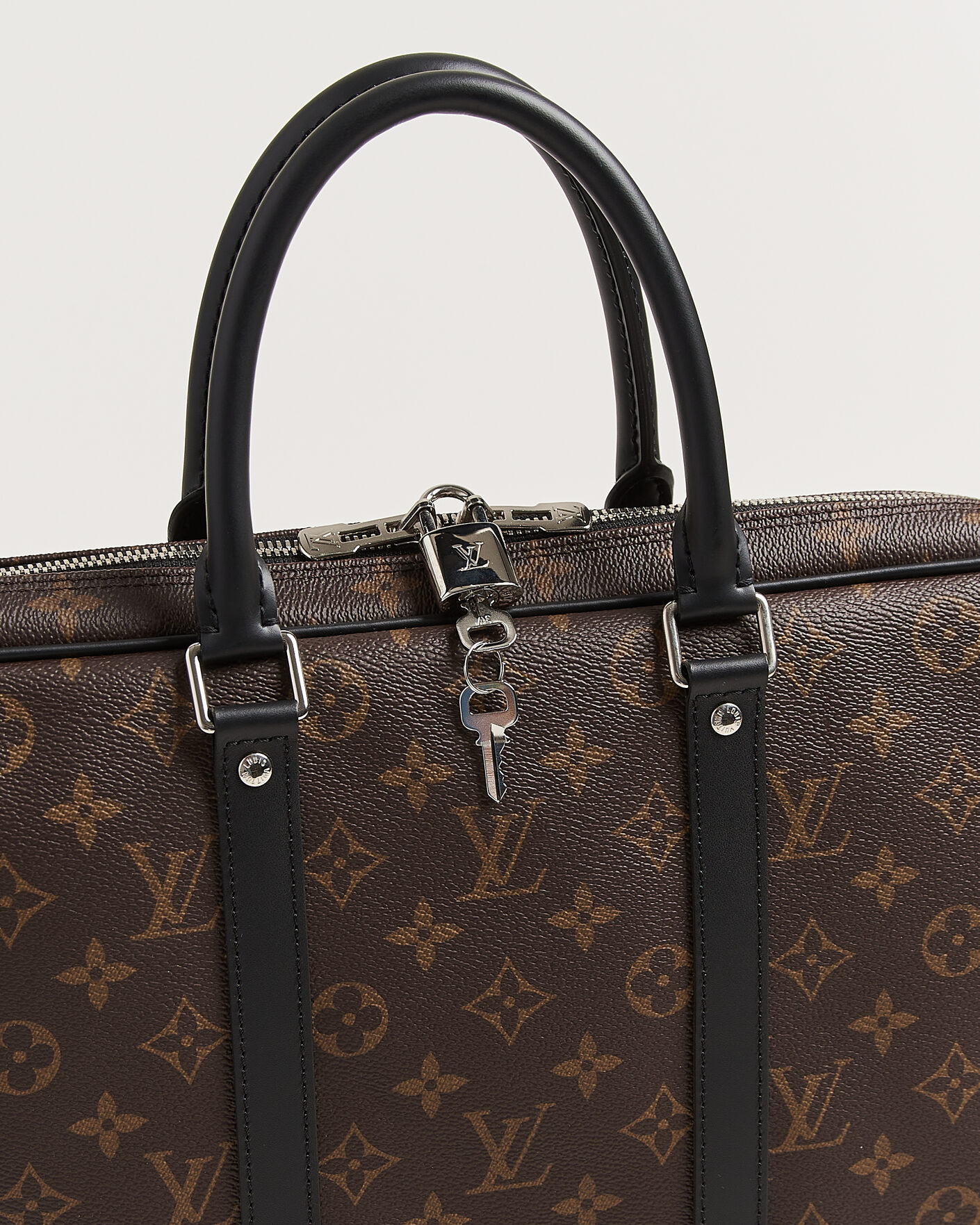 Heren | Pre-Owned & Vintage Bags | Louis Vuitton Pre-Owned | Porte-Documents Voyage Briefcase Monogram Macassar