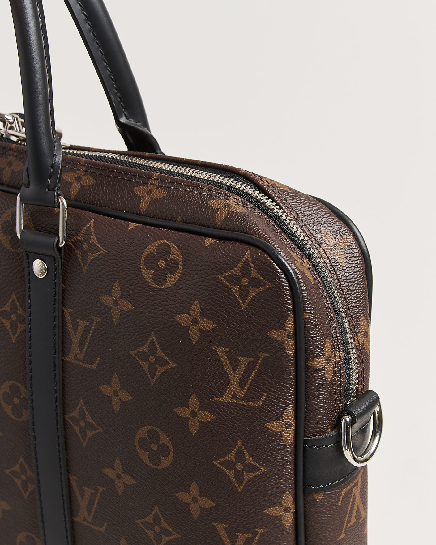 Heren | Pre-Owned & Vintage Bags | Louis Vuitton Pre-Owned | Porte-Documents Voyage Briefcase Monogram Macassar