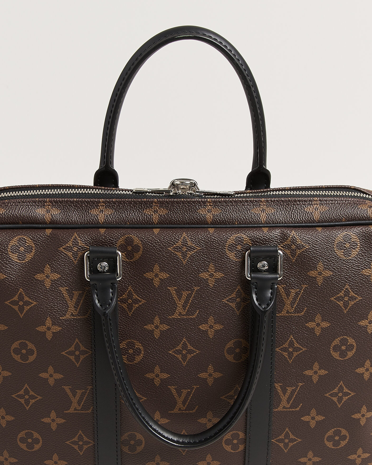 Heren | Pre-Owned & Vintage Bags | Louis Vuitton Pre-Owned | Porte-Documents Voyage Briefcase Monogram Macassar