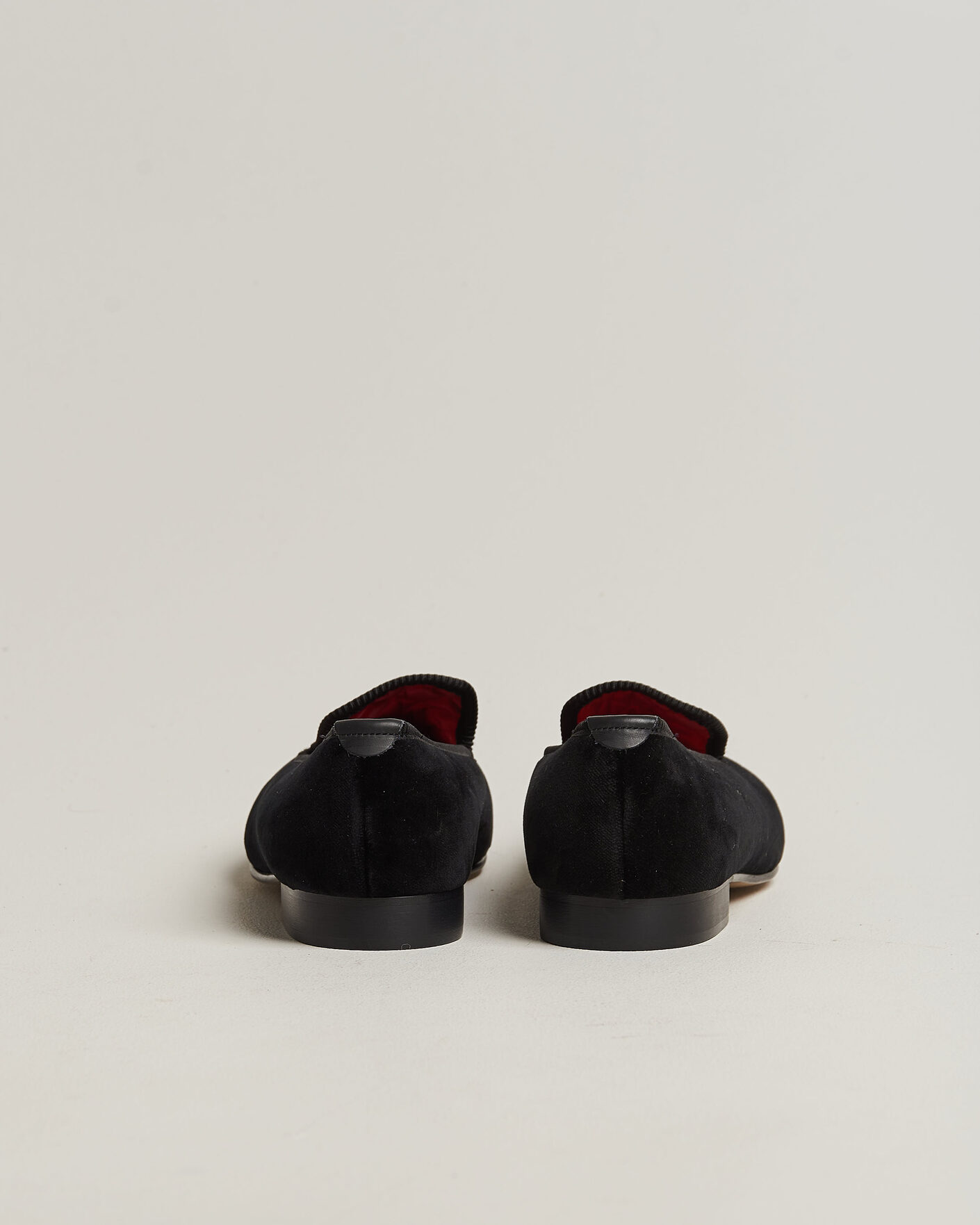 Heren | Instappers | Bowhill & Elliott | Plain Albert Pump Black Velvet