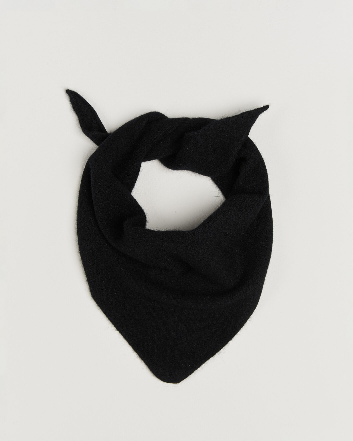 Heren | Sjaals | Le Bonnet | Lambswool/Caregora Bandana Onyx