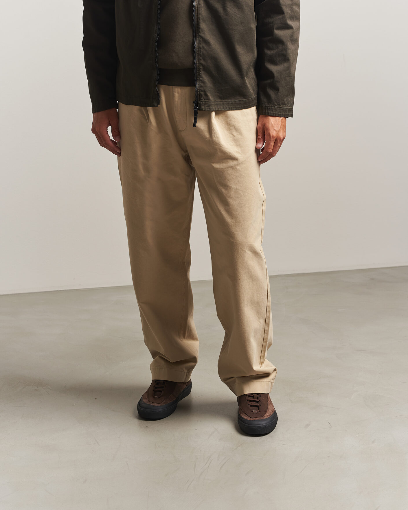 Heren | Sneakers | Stone Island | Low Top Suede Sneaker Umber