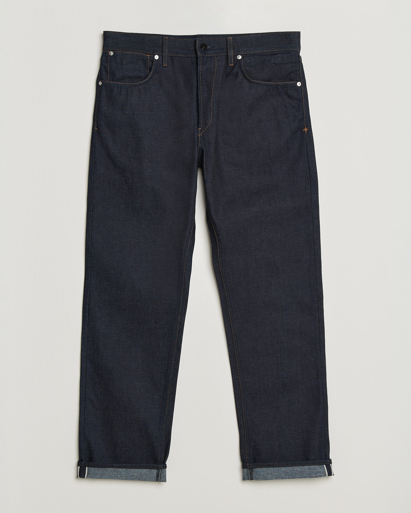Heren | Jeans | Stone Island | Regular Straight Fit Selvedge Jeans Blue Raw