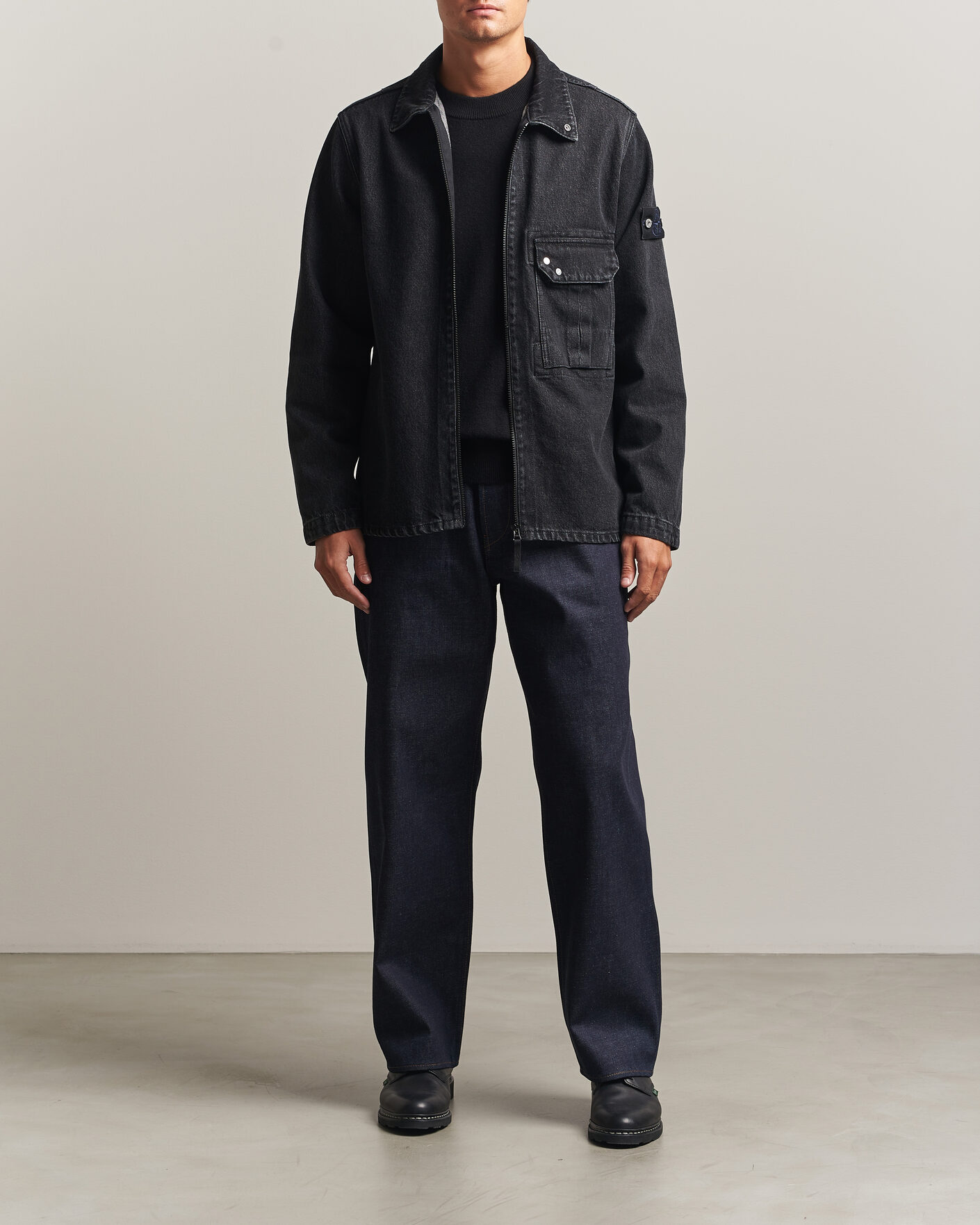 Heren | Broeken | Stone Island | Loose Fit Jeans Blue Raw