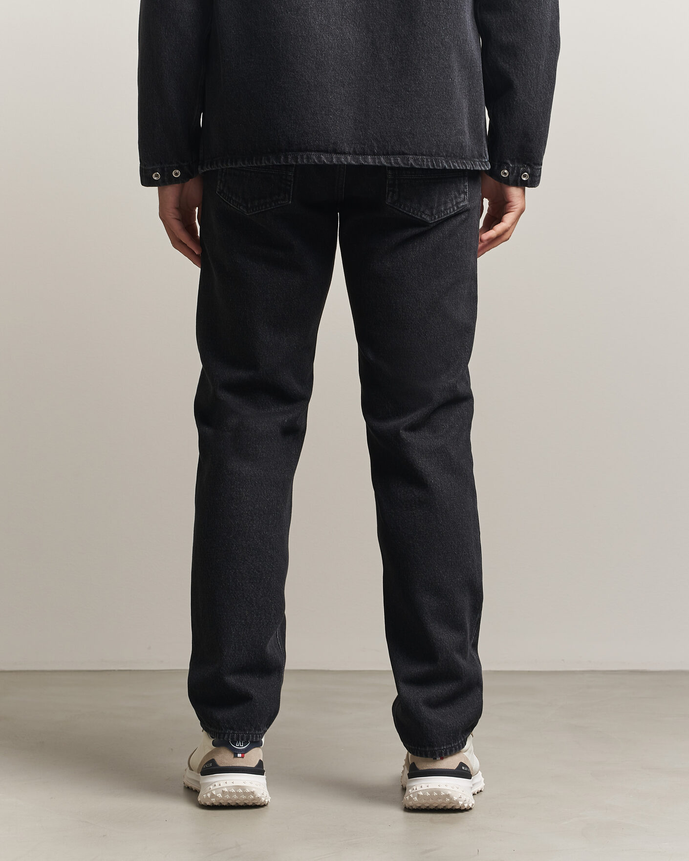 Heren | Jeans | Stone Island | Regular Straight Fit Jeans Black Medium Wash