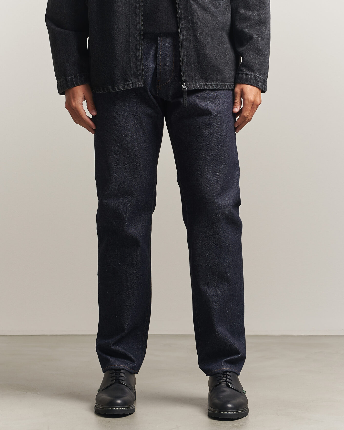 Heren | Jeans | Stone Island | Regular Straight Fit Indigo Jeans Blue Raw