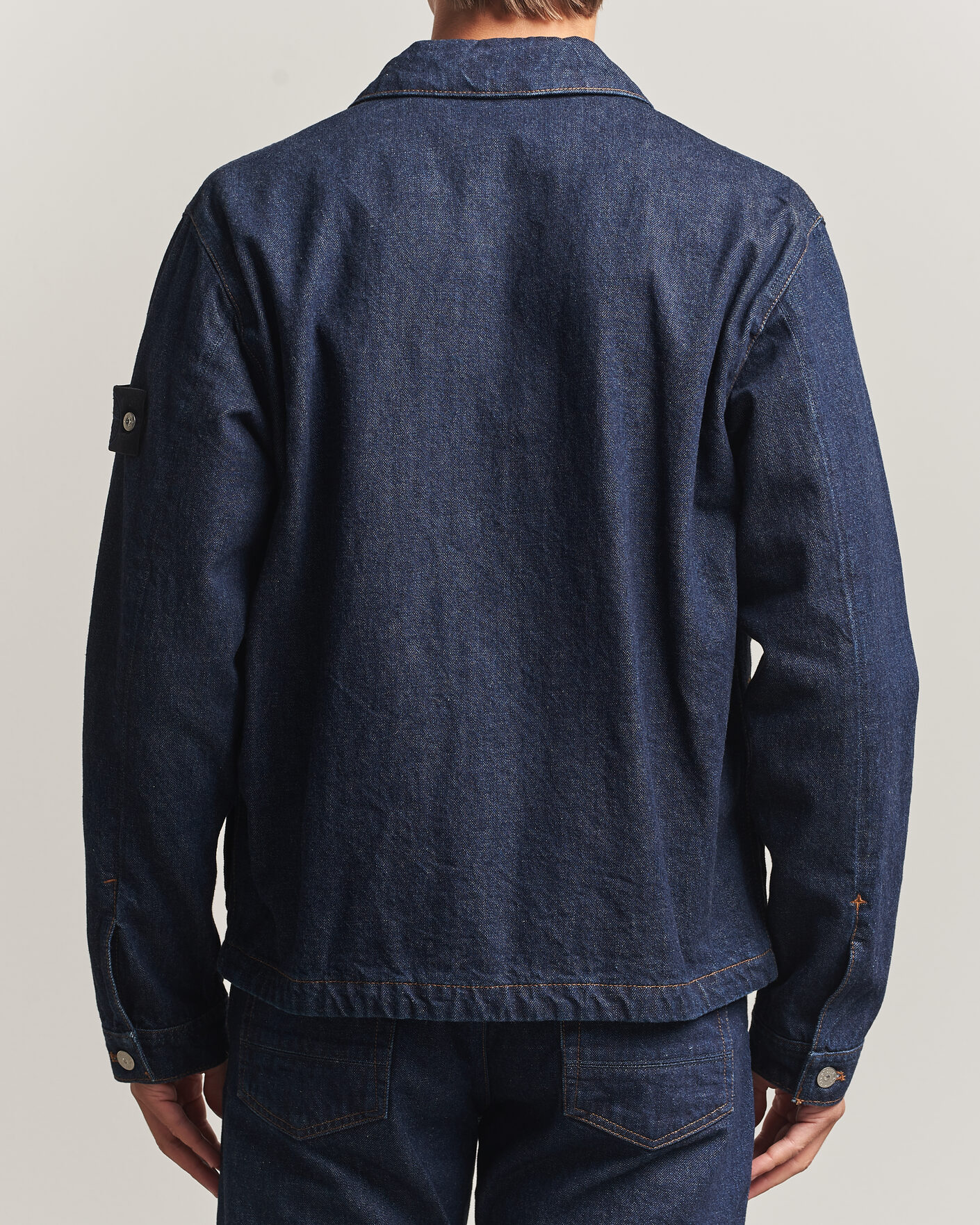 Heren | Jassen | Stone Island | Indigo Denim Coach Jacket Blue Rinse
