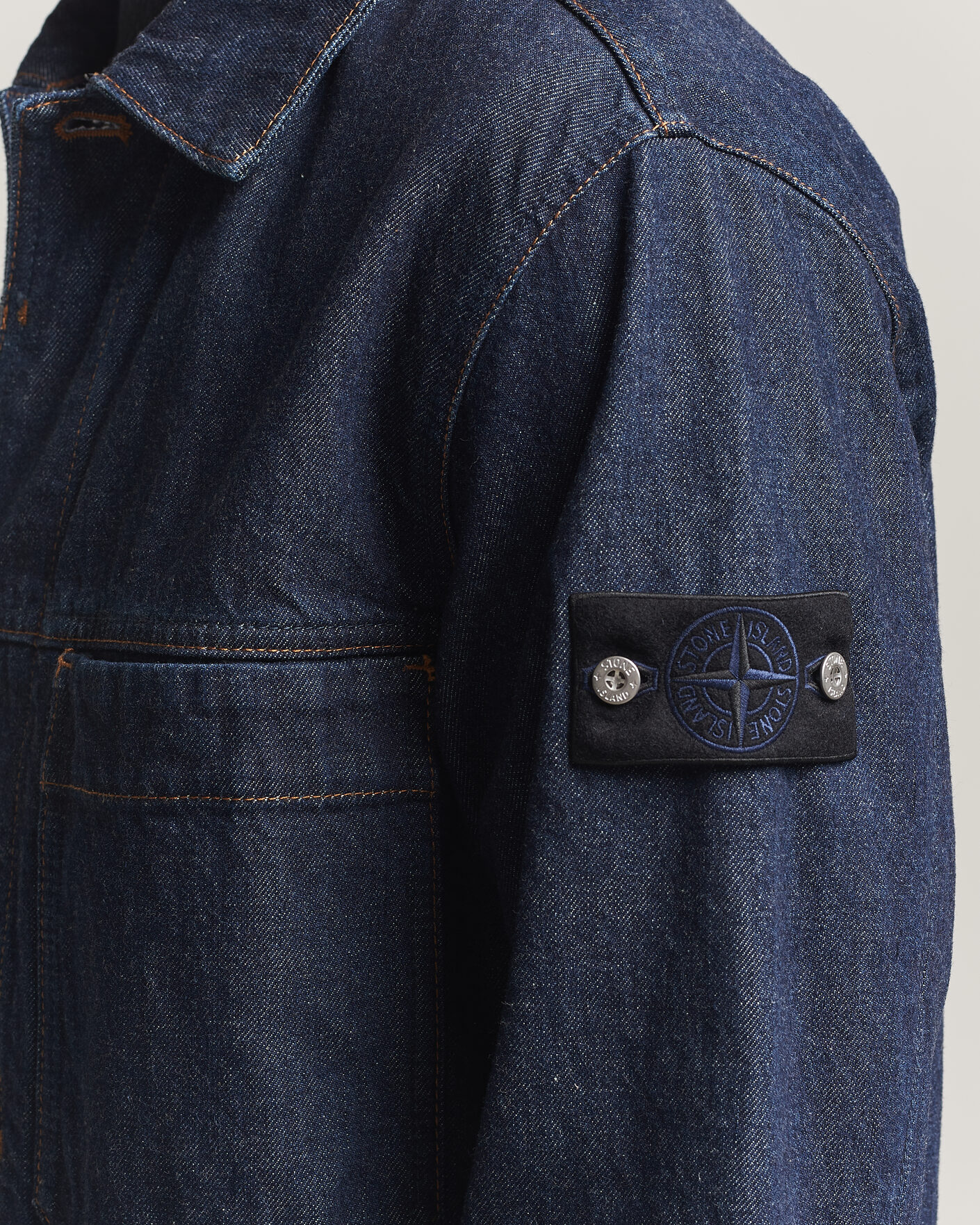 Heren | Jassen | Stone Island | Indigo Denim Coach Jacket Blue Rinse