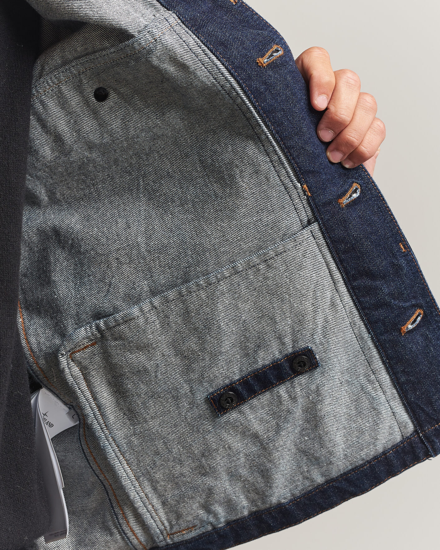 Heren | Jassen | Stone Island | Indigo Denim Coach Jacket Blue Rinse