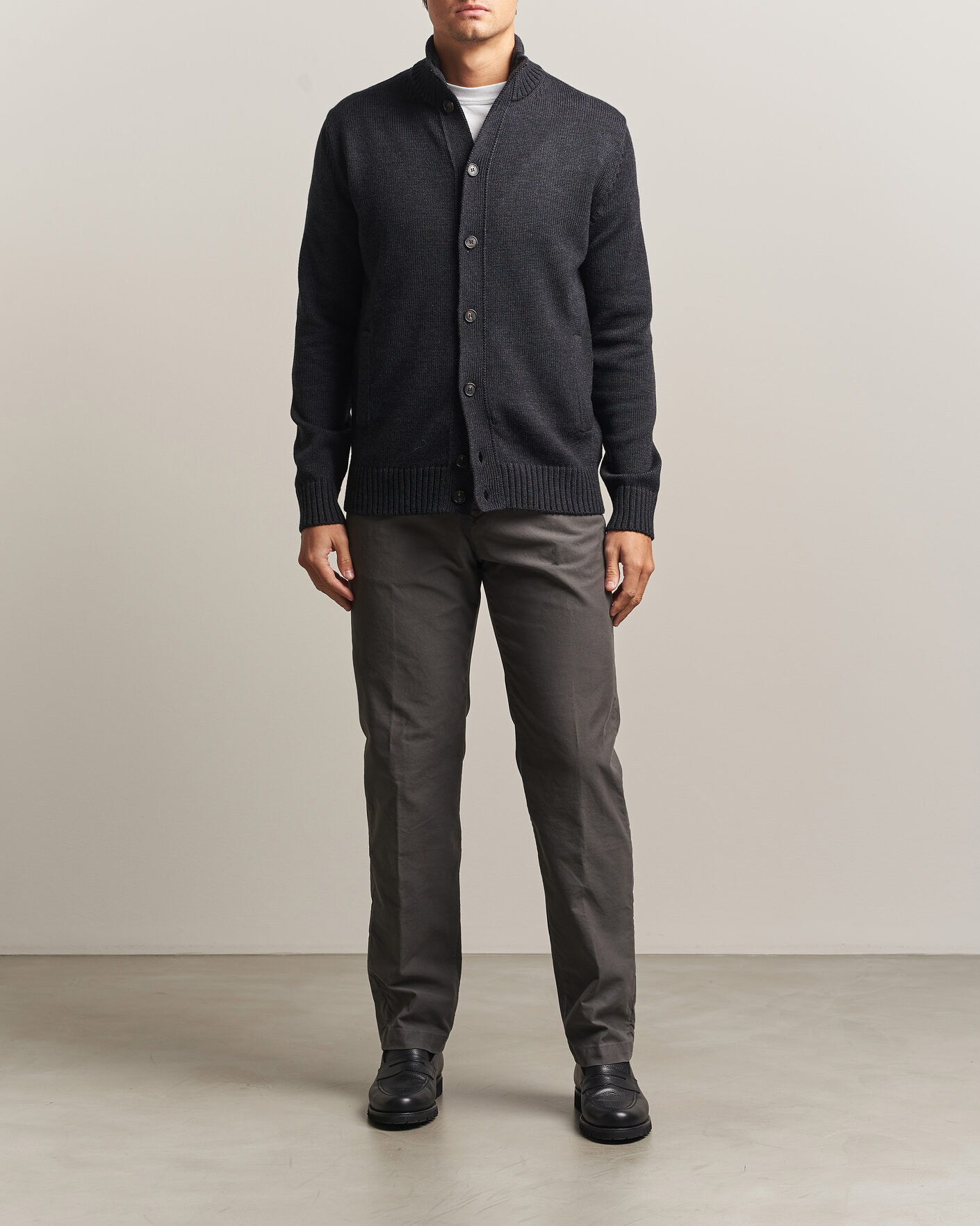 Heren | Truien | Zanone | Virgin Merino Wool Chioto Grey Melange