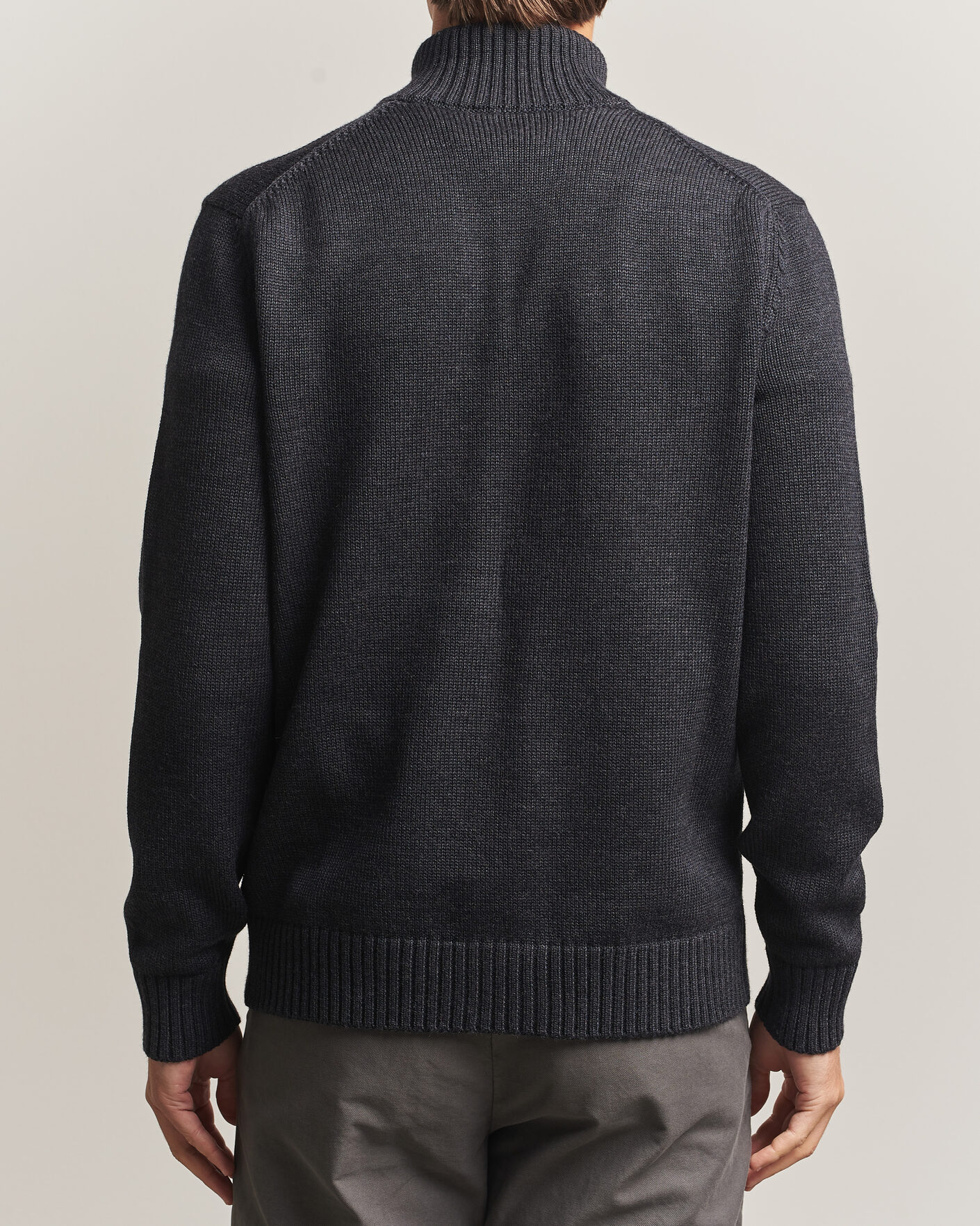 Heren | Truien | Zanone | Virgin Merino Wool Chioto Grey Melange