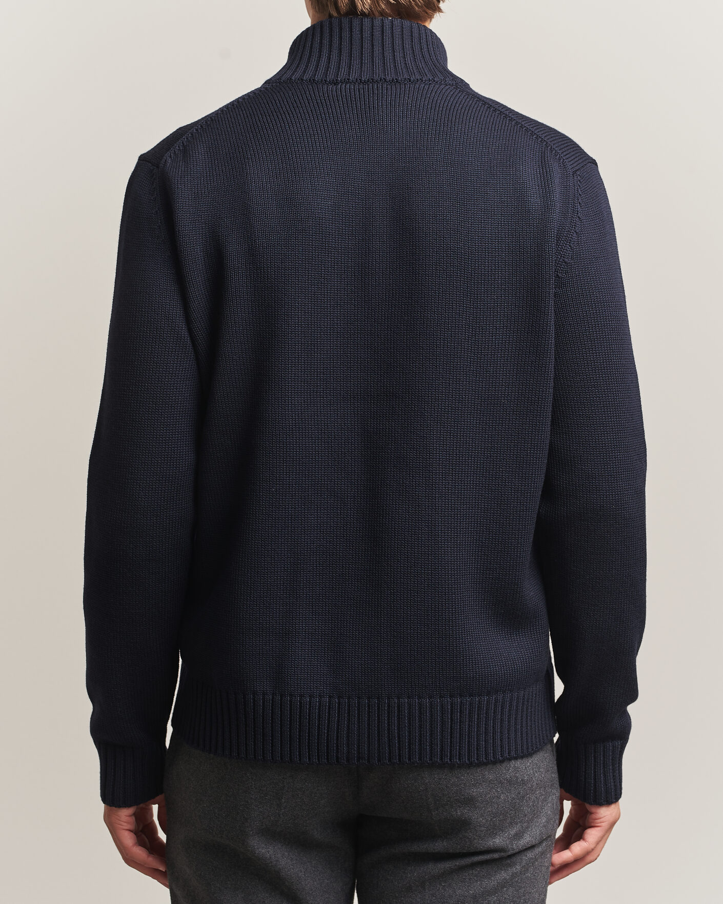 Heren | Truien | Zanone | Virgin Merino Wool Chioto Navy
