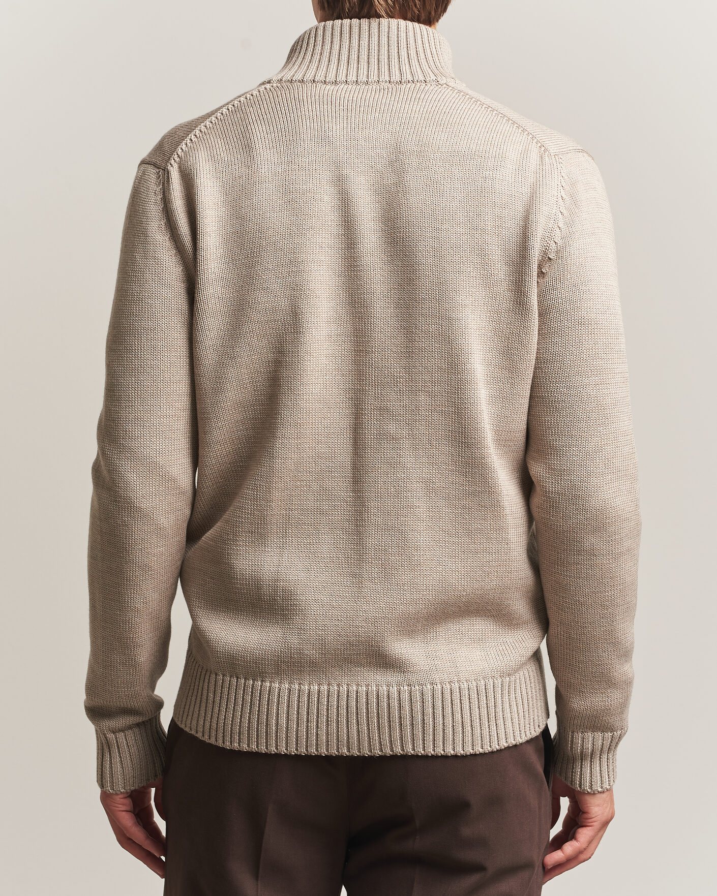 Heren | Truien | Zanone | Virgin Merino Wool Chioto Beige
