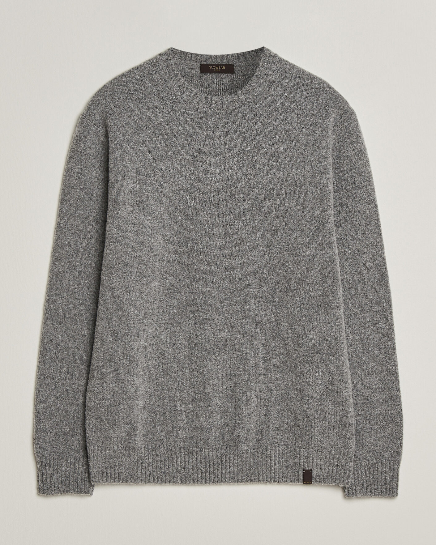 Heren | Truien | Zanone | Wool Boucle Crew Neck Grey Melange