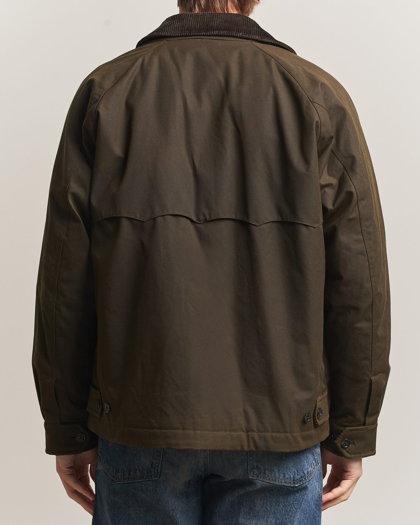 Heren | Jassen | Baracuta | Waxed Sherling Lined Deck Jacket Deep Moss