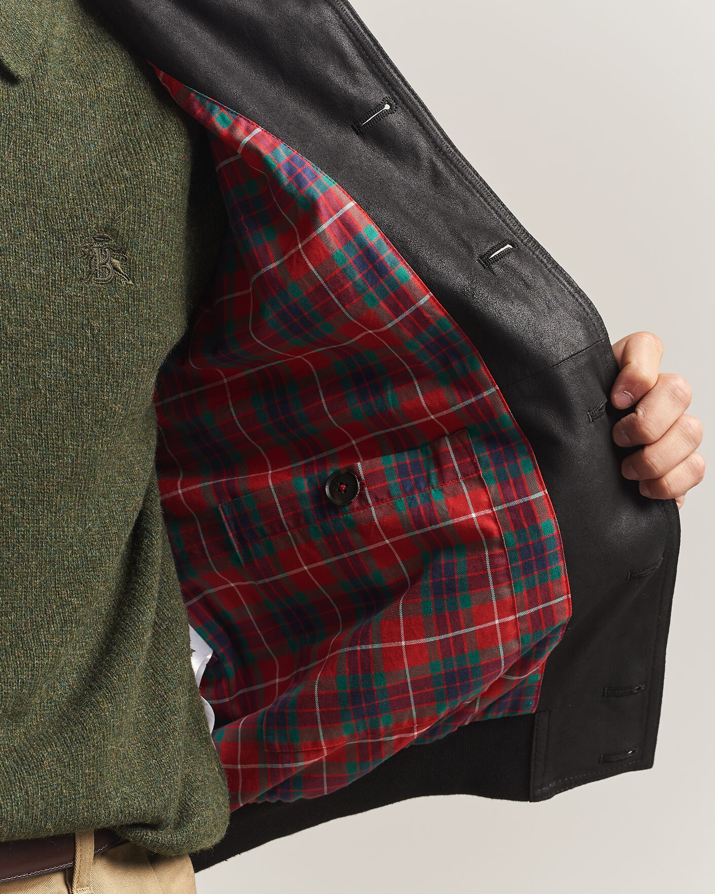 Heren | Jassen | Baracuta | Suede Blouson Jacket Black