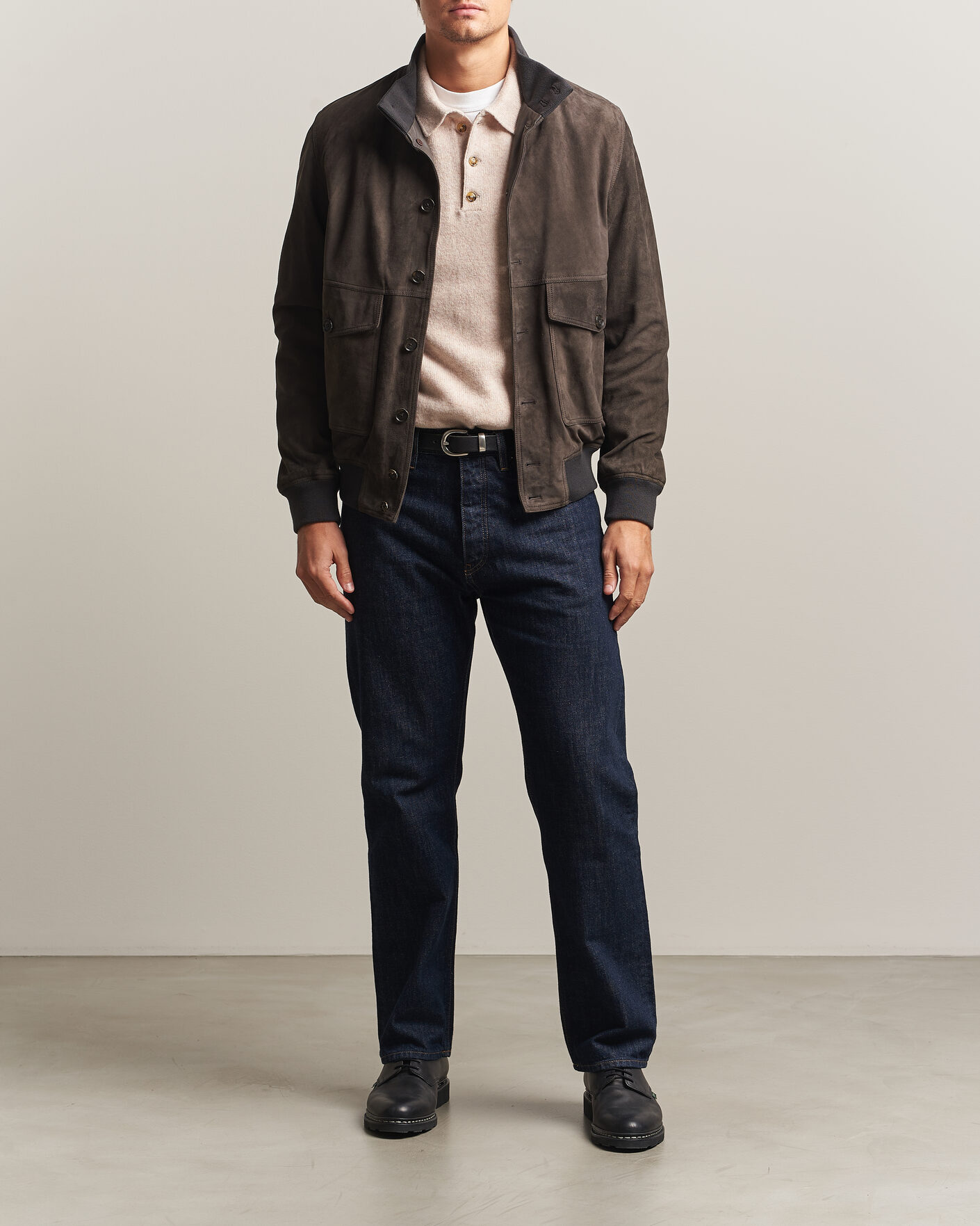 Heren | Jassen | Baracuta | Suede Blouson Jacket December Sky