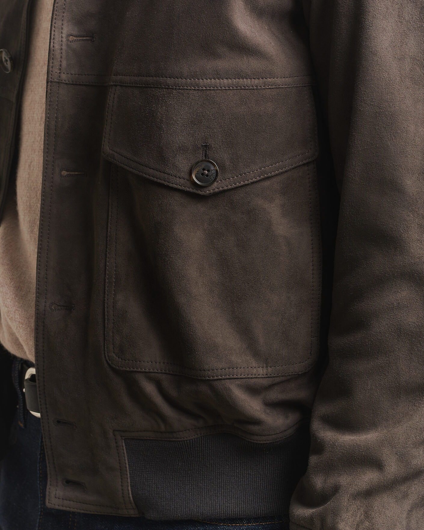Heren | Jassen | Baracuta | Suede Blouson Jacket December Sky