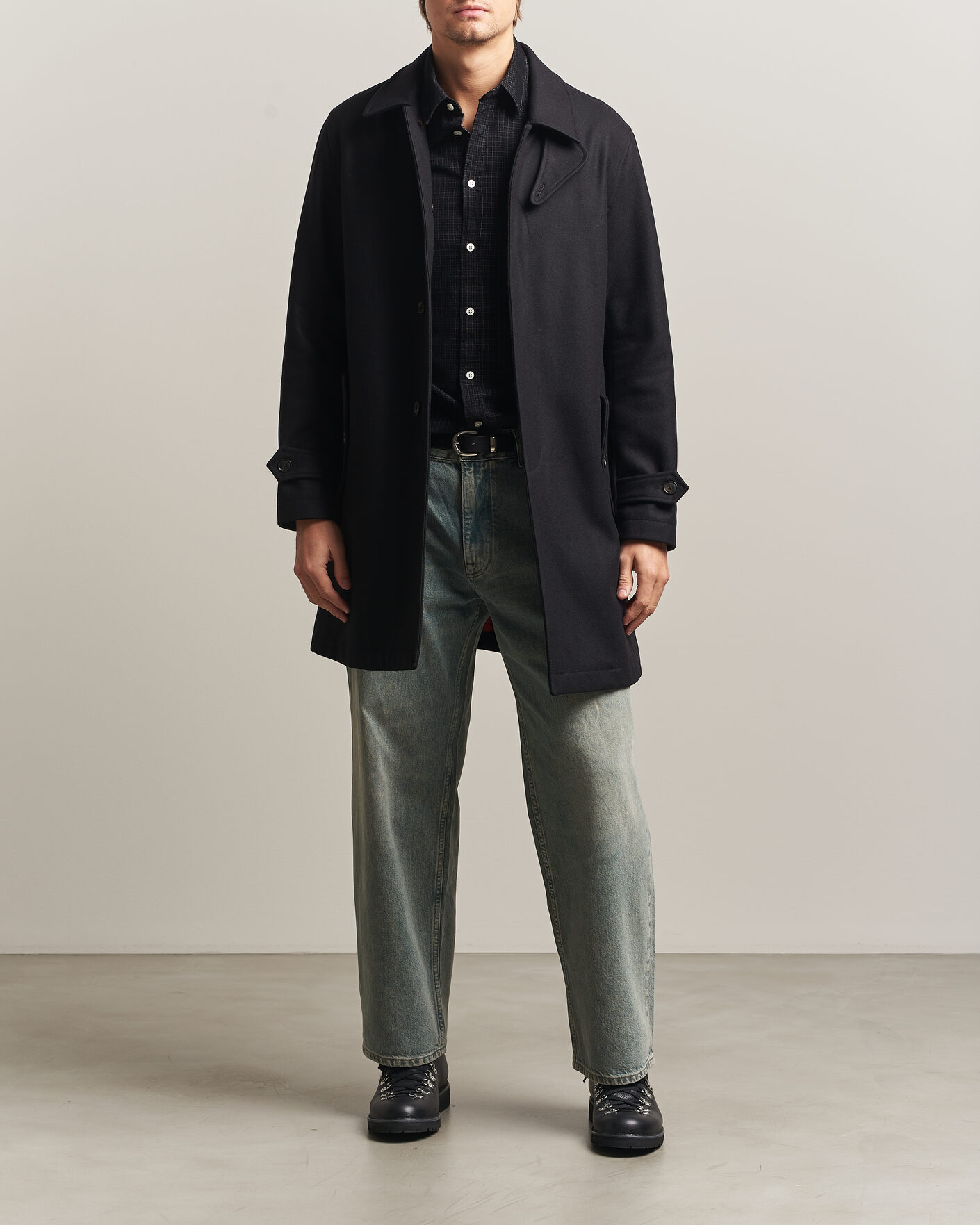 Heren | Jassen | Baracuta | G10 Melton Wool Coat Black
