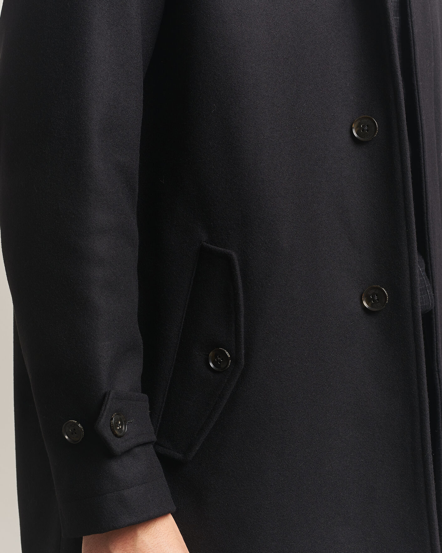 Heren | Jassen | Baracuta | G10 Melton Wool Coat Black