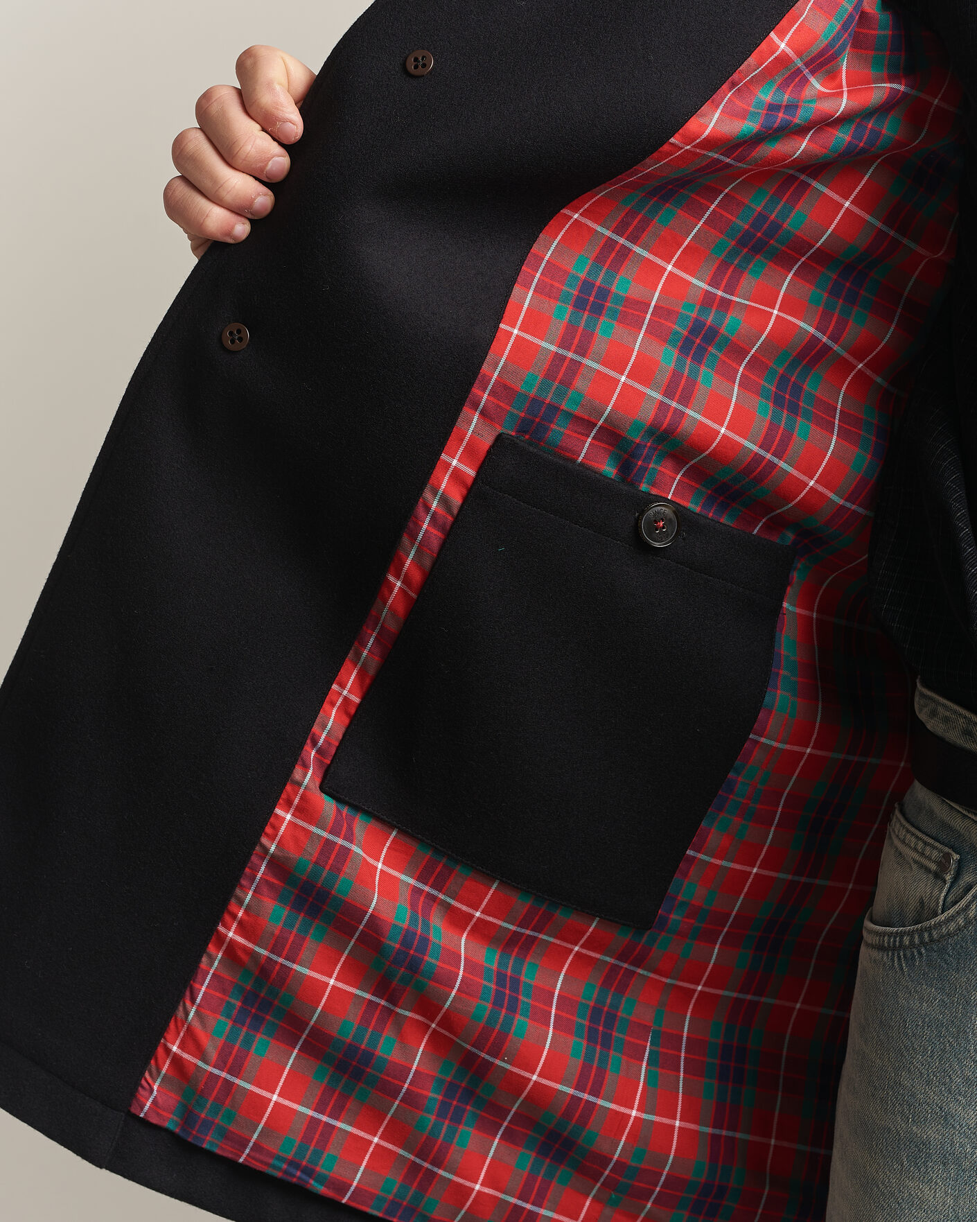 Heren | Jassen | Baracuta | G10 Melton Wool Coat Black