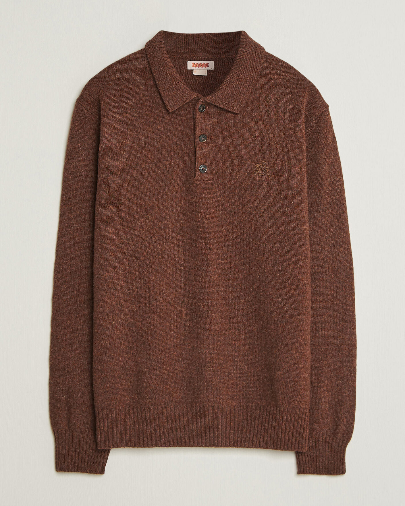 Heren | Truien | Baracuta | Shetland Polo Slate Black