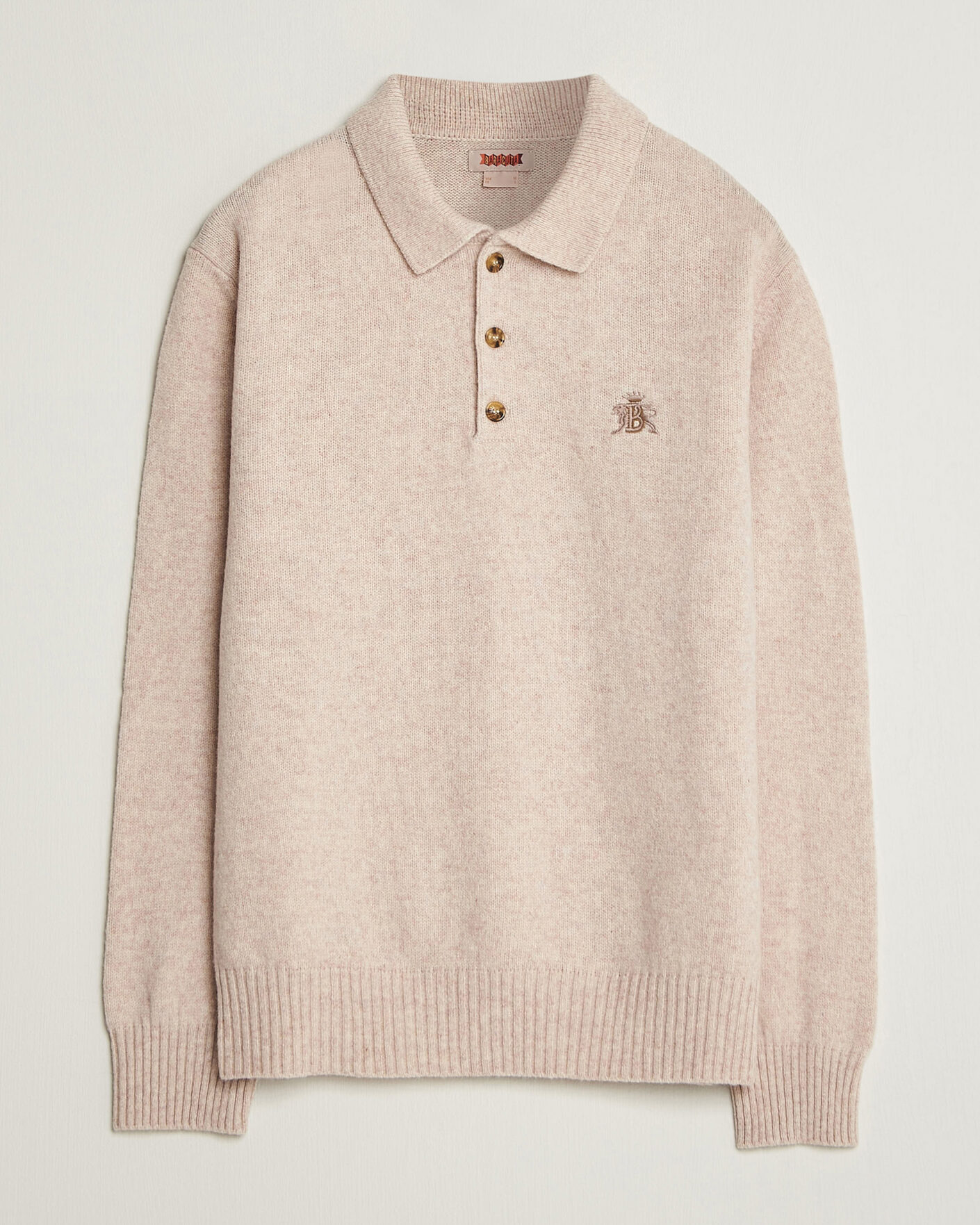 Heren | Truien | Baracuta | Shetland Polo Antique White