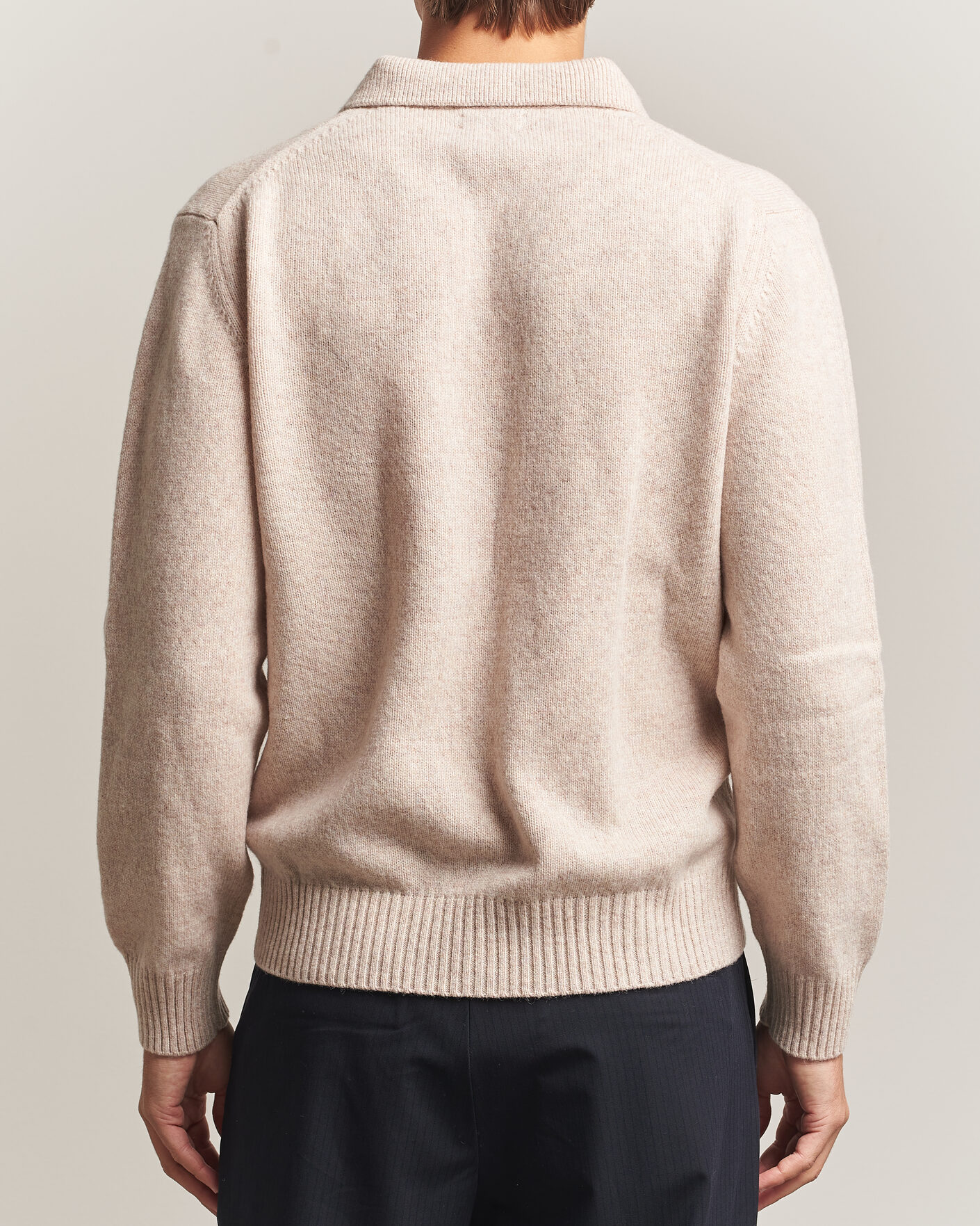 Heren | Truien | Baracuta | Shetland Polo Antique White