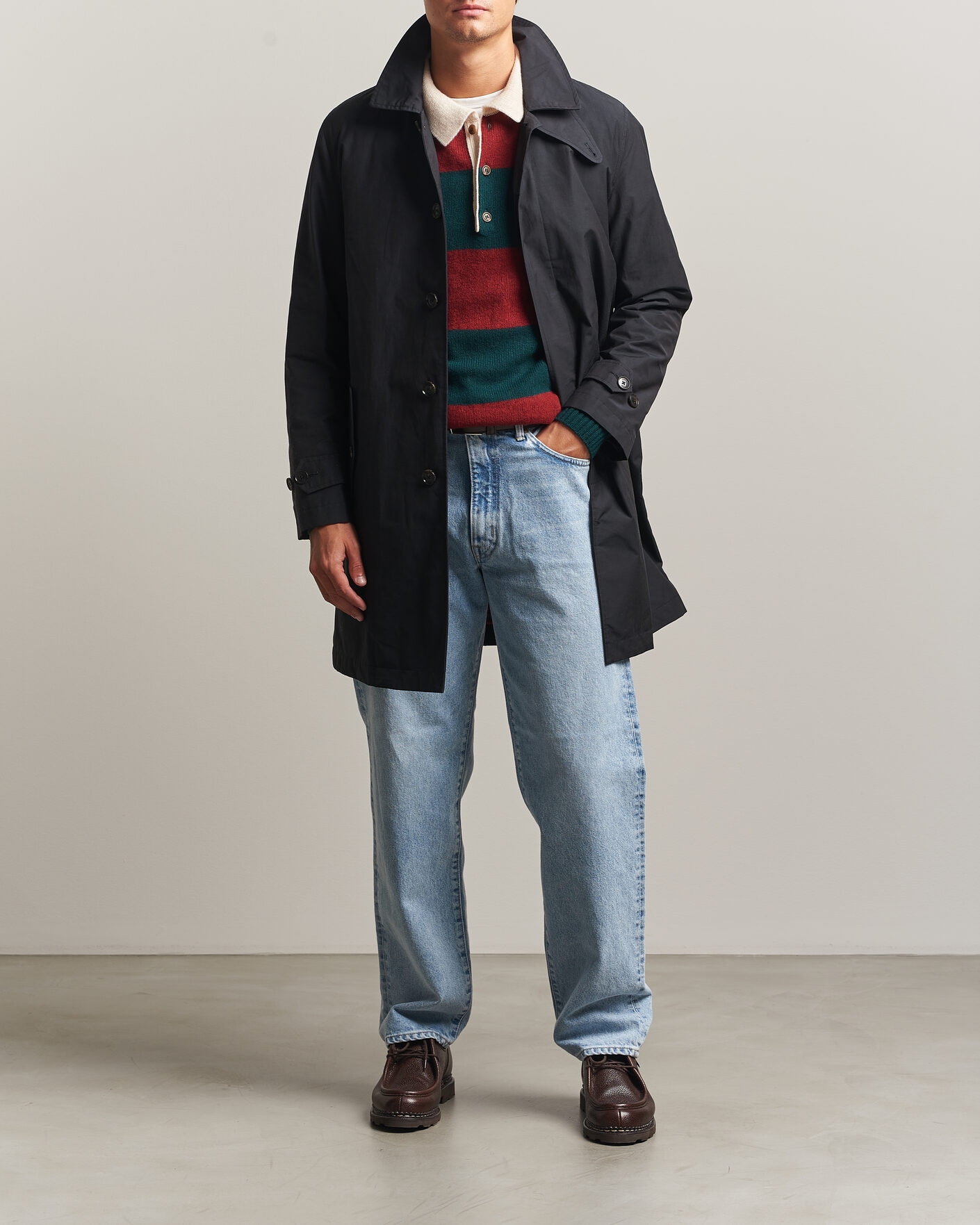 Heren | Jassen | Baracuta | G10 Detachable Cloth Coat Dark Navy