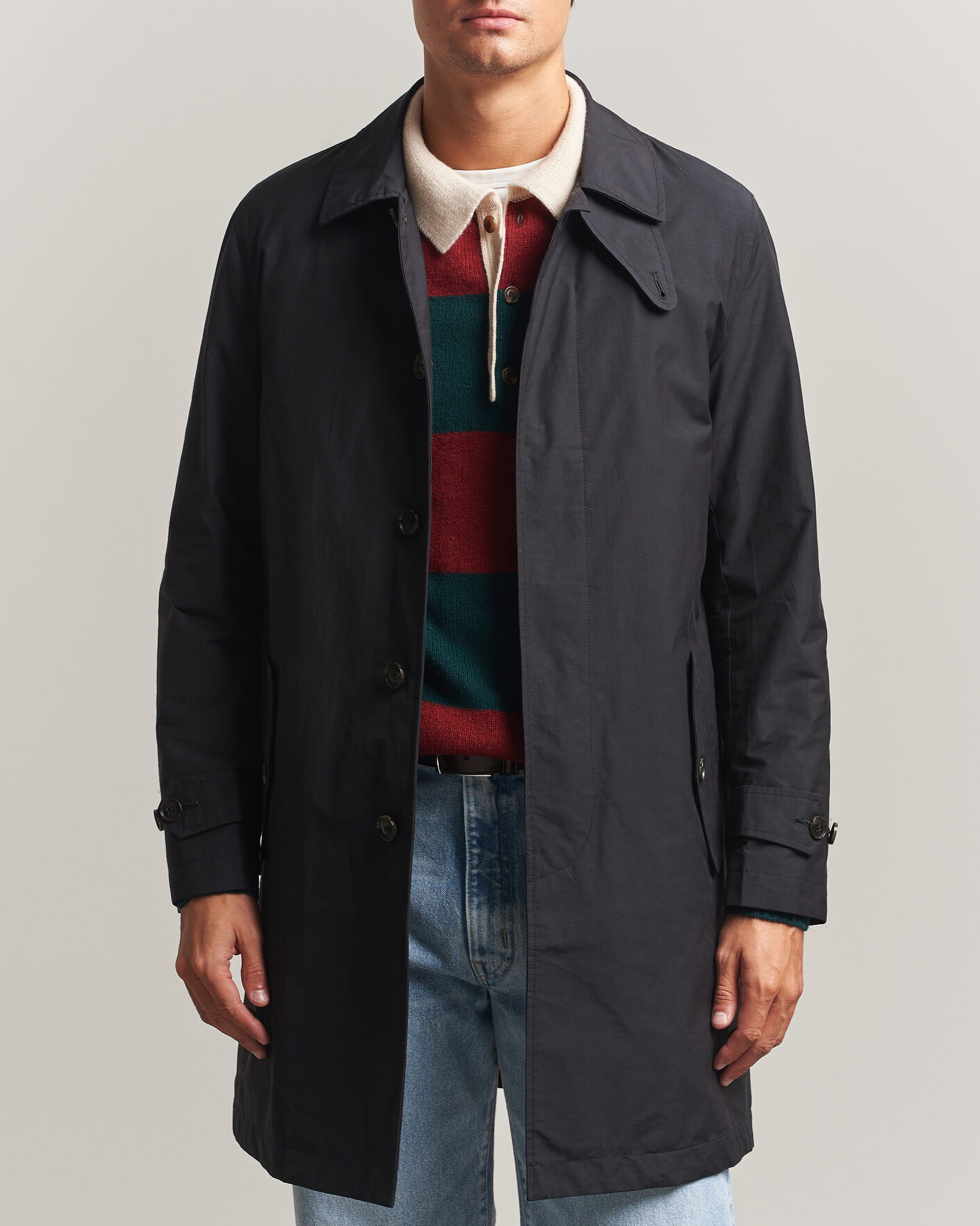 Heren | Jassen | Baracuta | G10 Detachable Cloth Coat Dark Navy