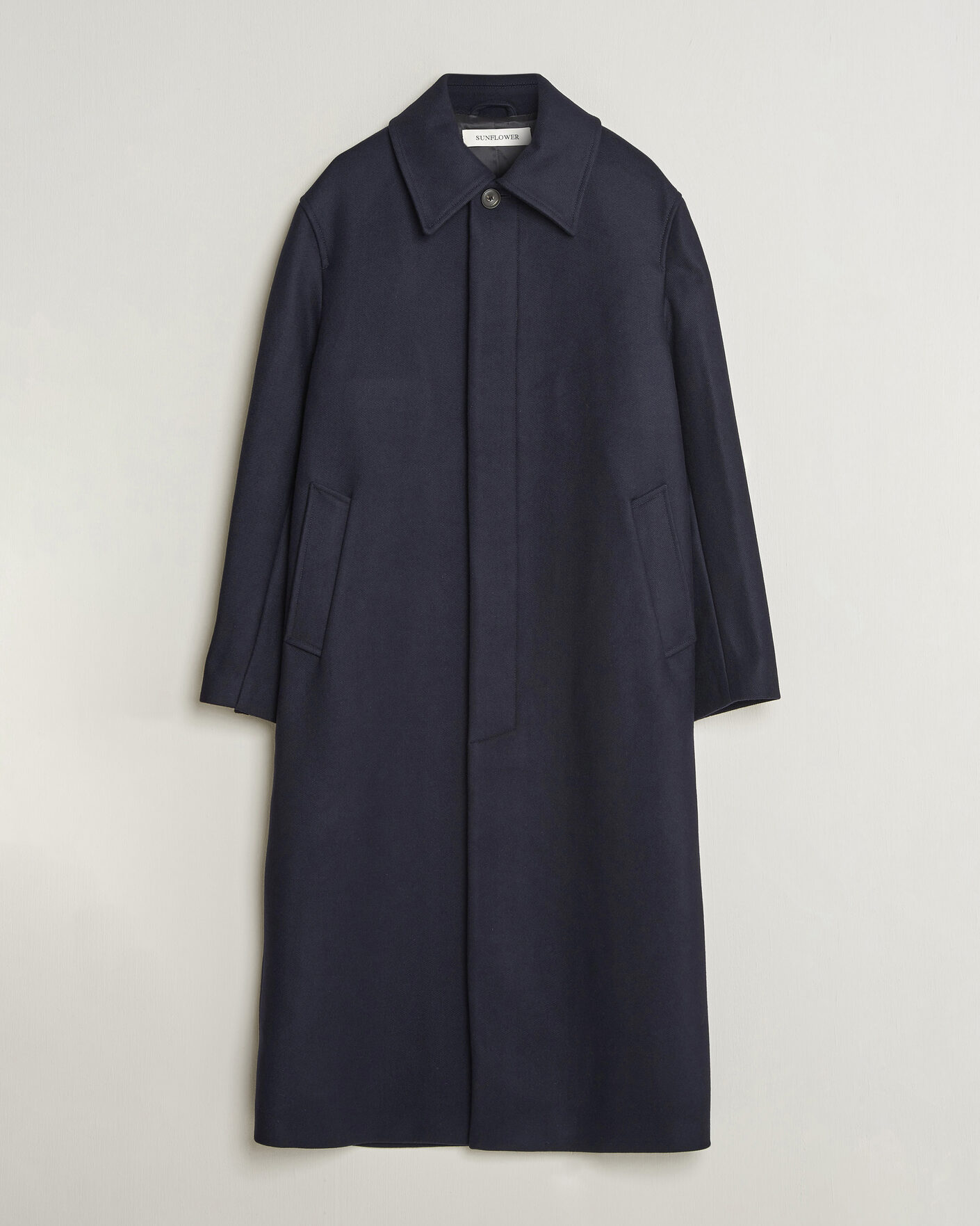 Heren | Jassen | Sunflower | Wool Blend Winter Coat Navy
