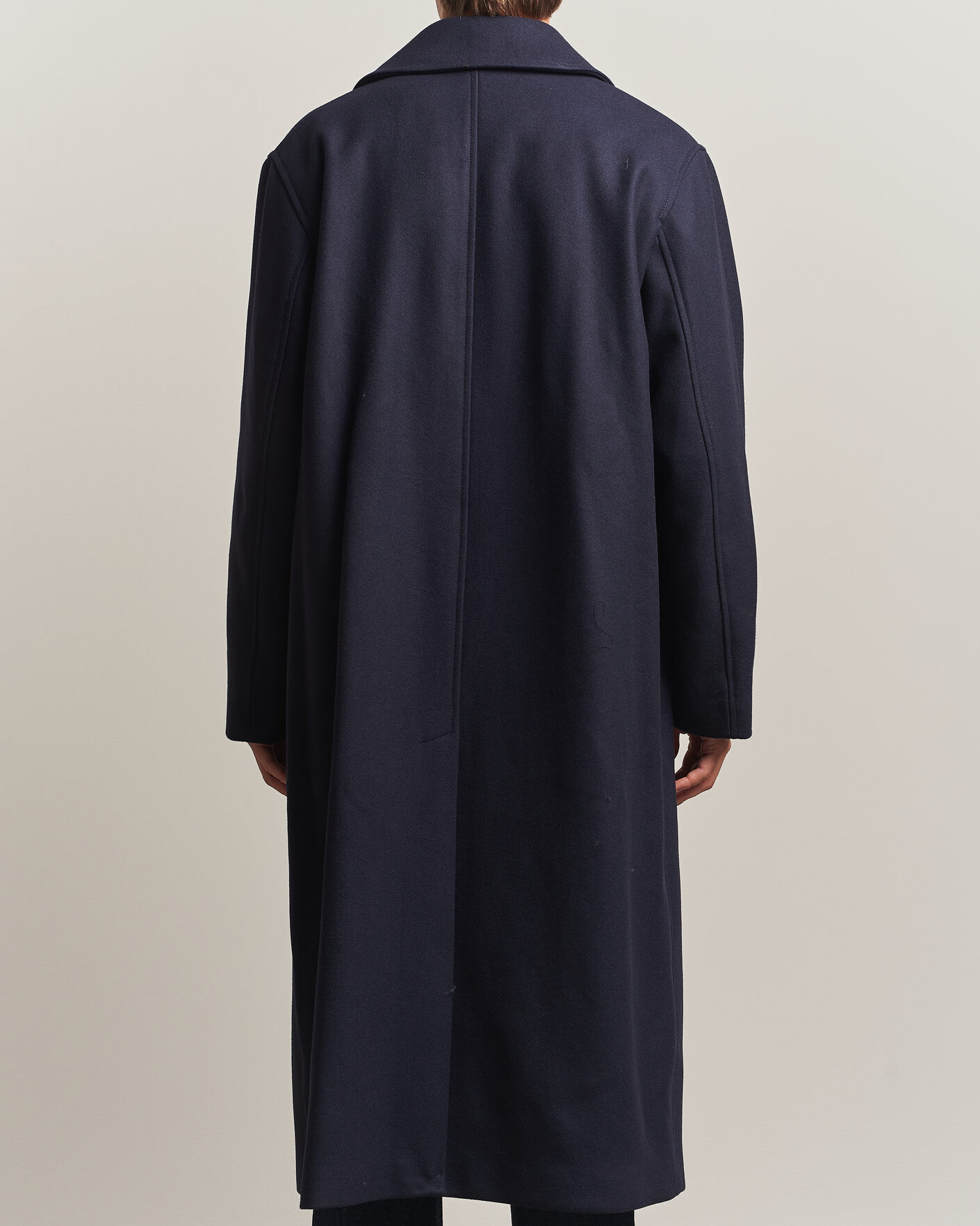 Heren | Jassen | Sunflower | Wool Blend Winter Coat Navy