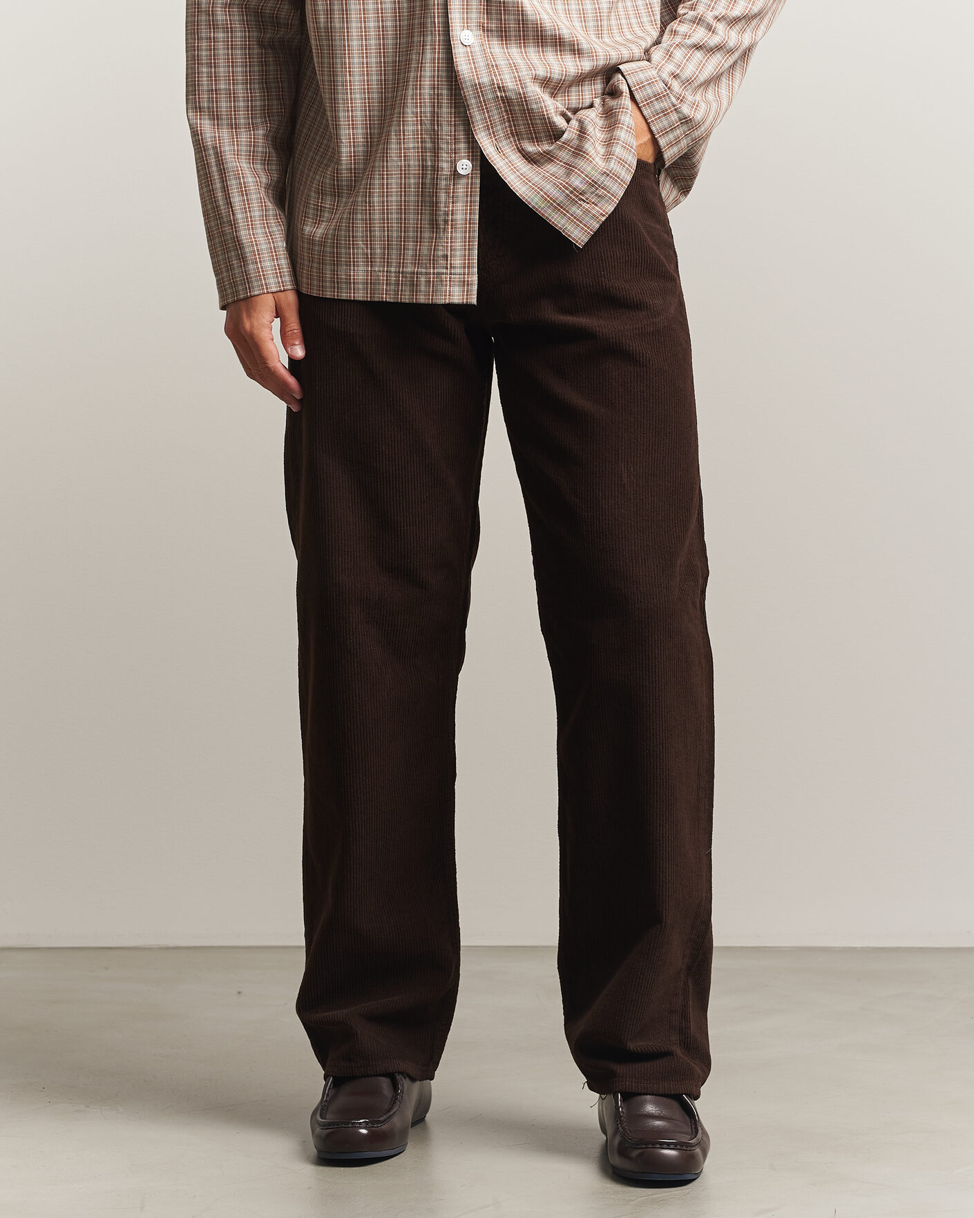Heren | Broeken | Sunflower | Loose Corduroy Pants Brown