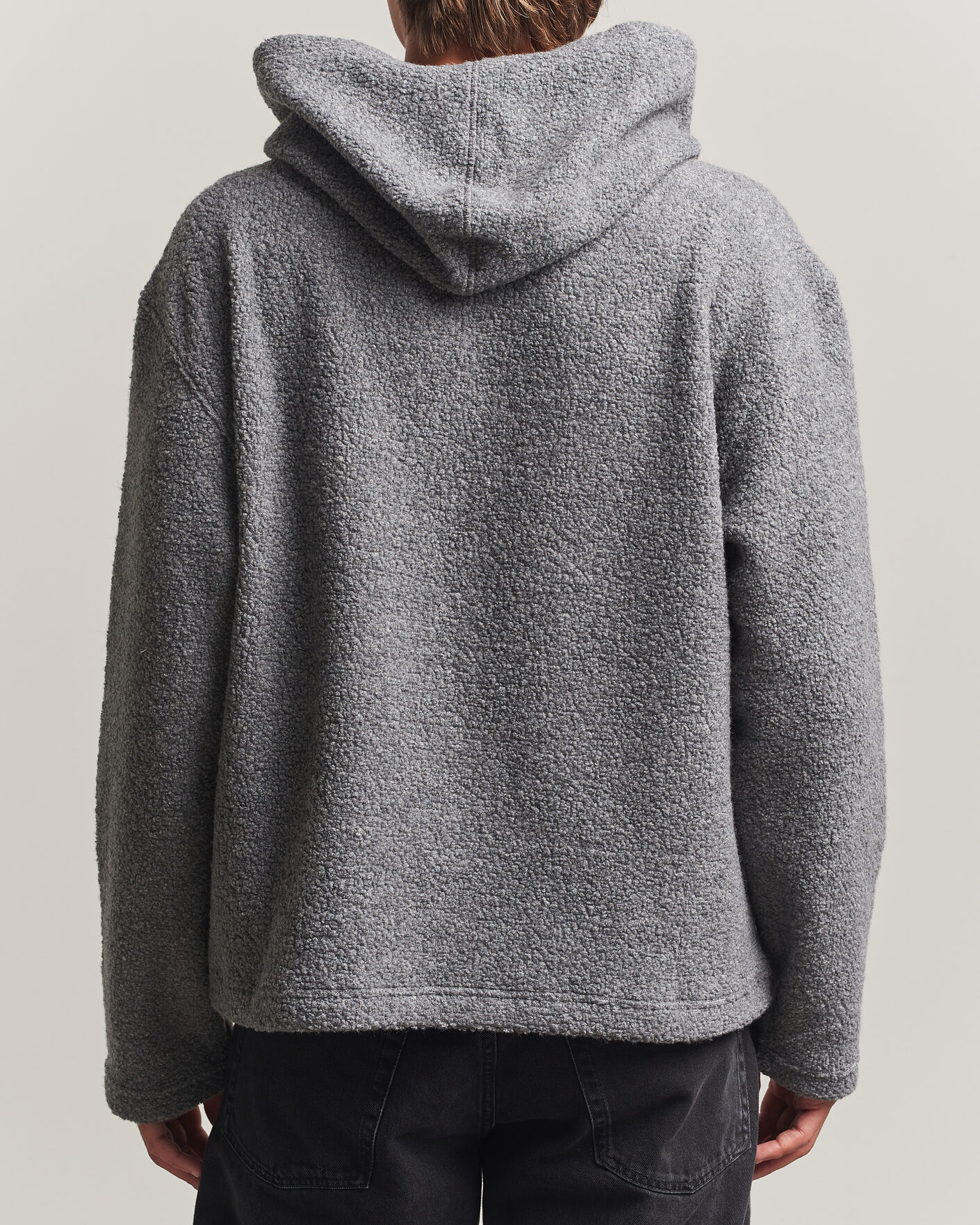 Heren | Truien | Sunflower | Wool Hoodie Grey Melange