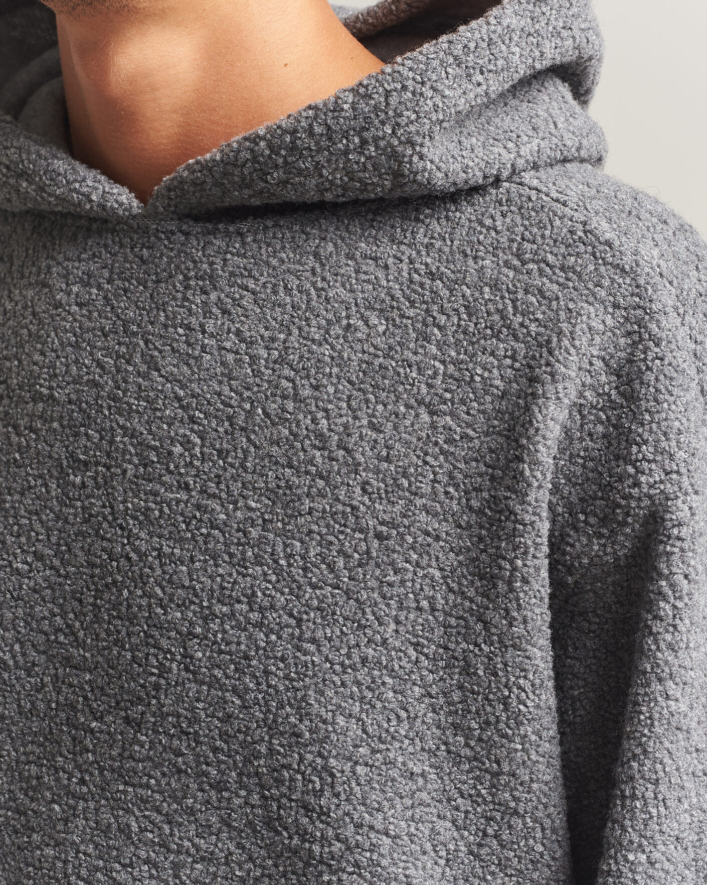 Heren | Truien | Sunflower | Wool Hoodie Grey Melange